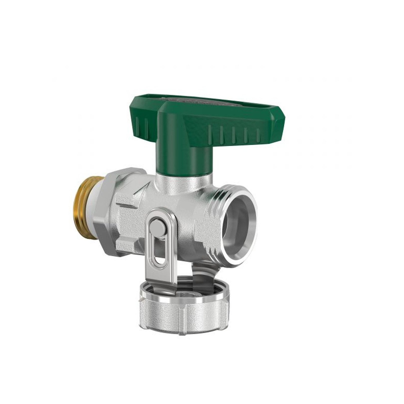 FLAMCO SIMPLEX Kugelhahn DN15 1/2 Zoll PN16 Trinkwasser Durchgang vernickelt F10639