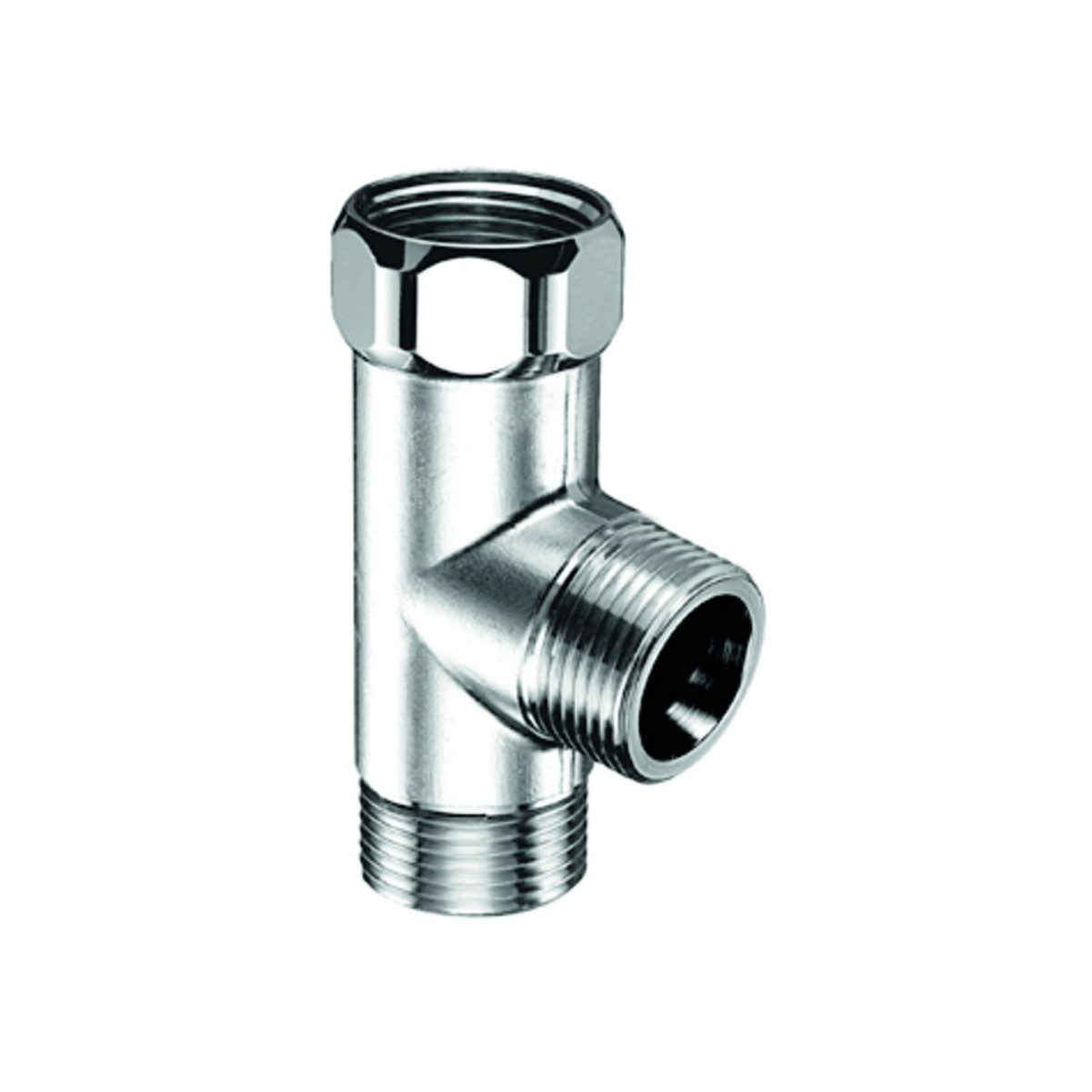 Schell T-Stück 3/4 Messing chrom Nebenanschluss Spültischventil 270880699