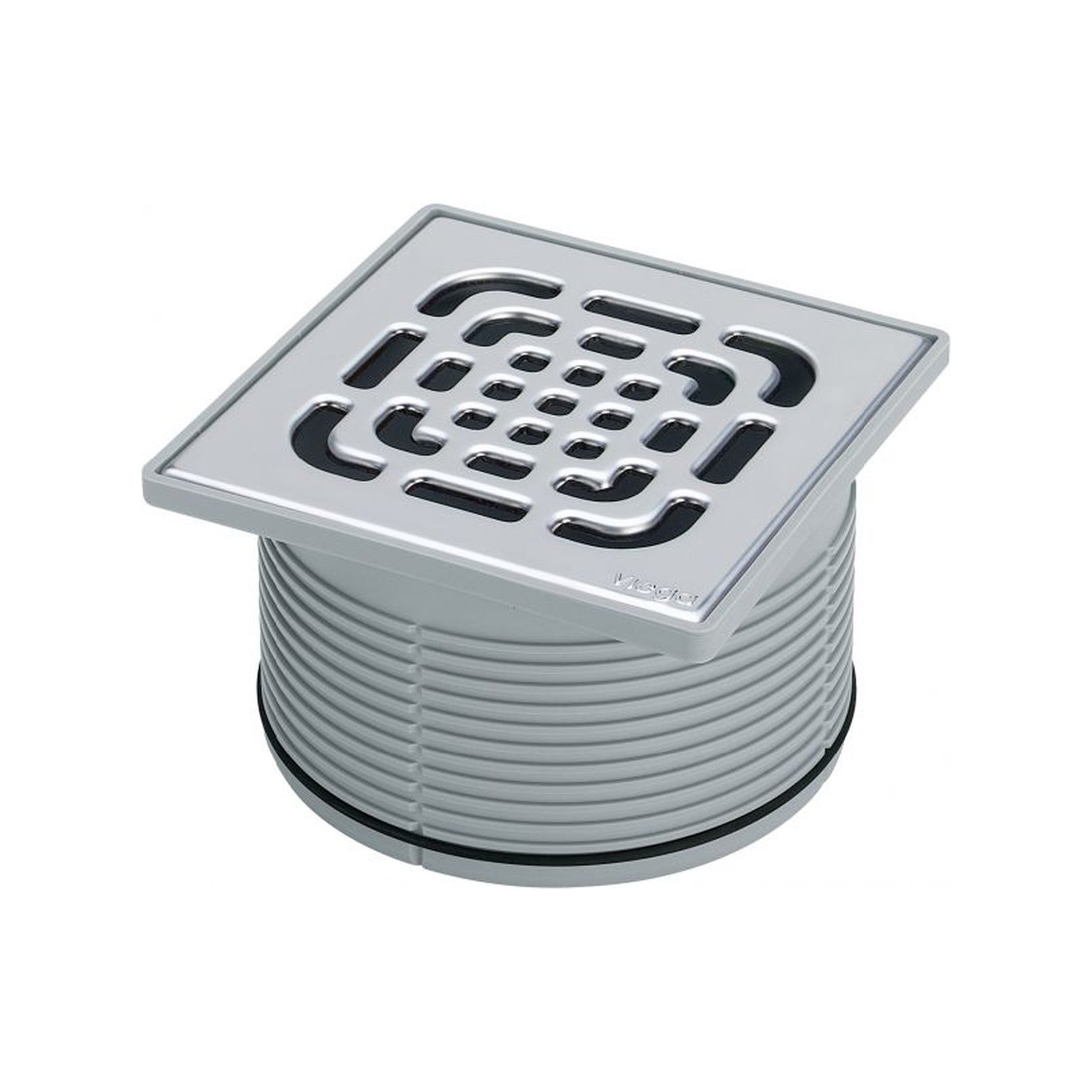 Viega Aufsatz 4922.5 150x150 mm Kunststoffrahmen Edelstahlrost Rückstaudichtung 555498