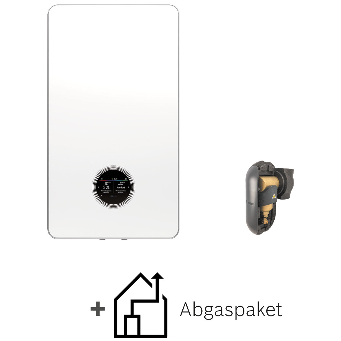 Bosch Gas-Brennwertgerät Condens GC7800iW 40 P 23 Paket Abgaszubehör 7739621937