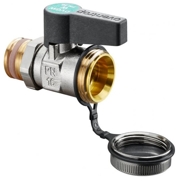 OVENTROP Kugelhahn Optiflex DN15 1-2-Zoll AG Trinkwasser selbstdichtend Griffanschlag 1033152