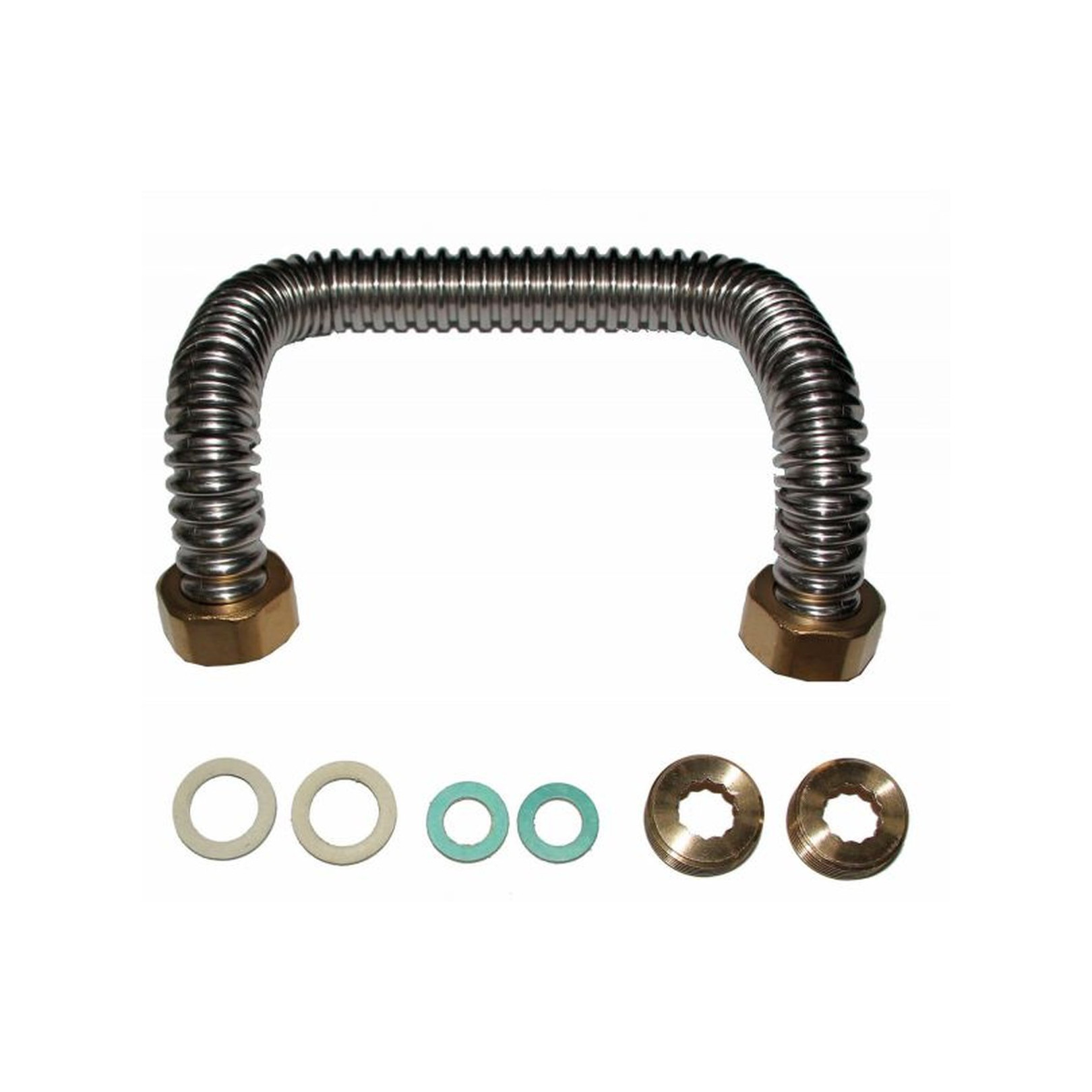 Wolf Überströmleitung CGB-2 bis 24 kW Edelstahl Wellrohr Fitting Reduzierung 8614785