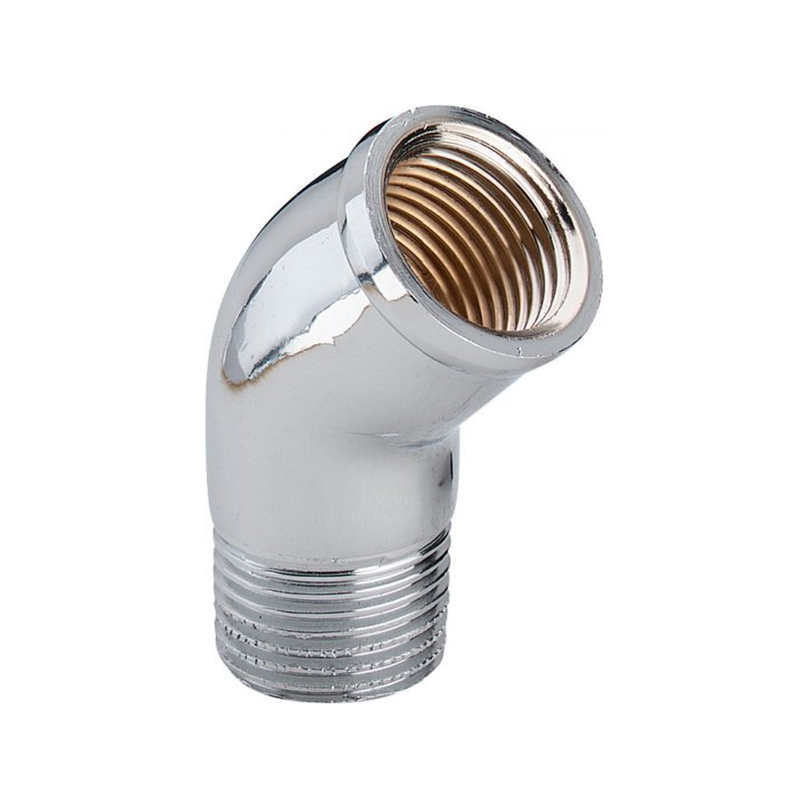 Viega Bogen 1615 45 Grad 1-2 Zoll Messing verchromt 115555