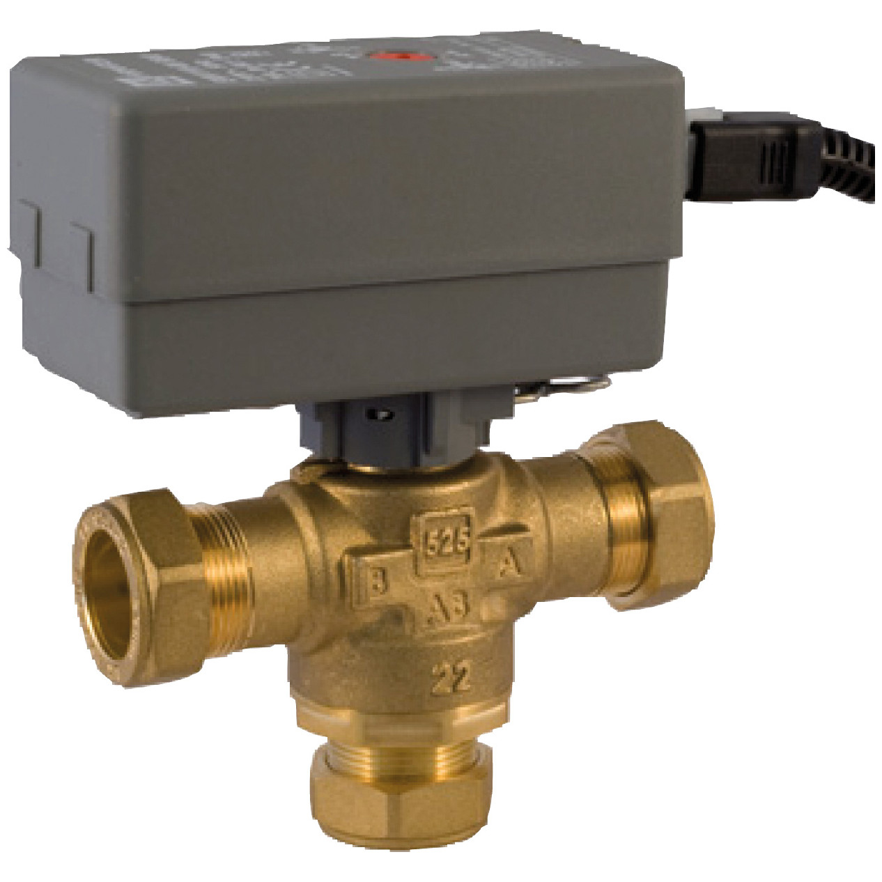 Bosch Warmwasser-Umschaltventil WWV28-1 28 mm Motor Kvs 6.5 Wärmepumpen 8738201411