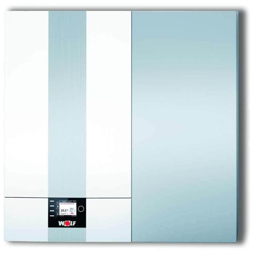 WOLF Gasbrennwert-Zentrale CGW-2-24/140 24kW Schichtenspeicher Edelstahl Wärmetauscher 8615021