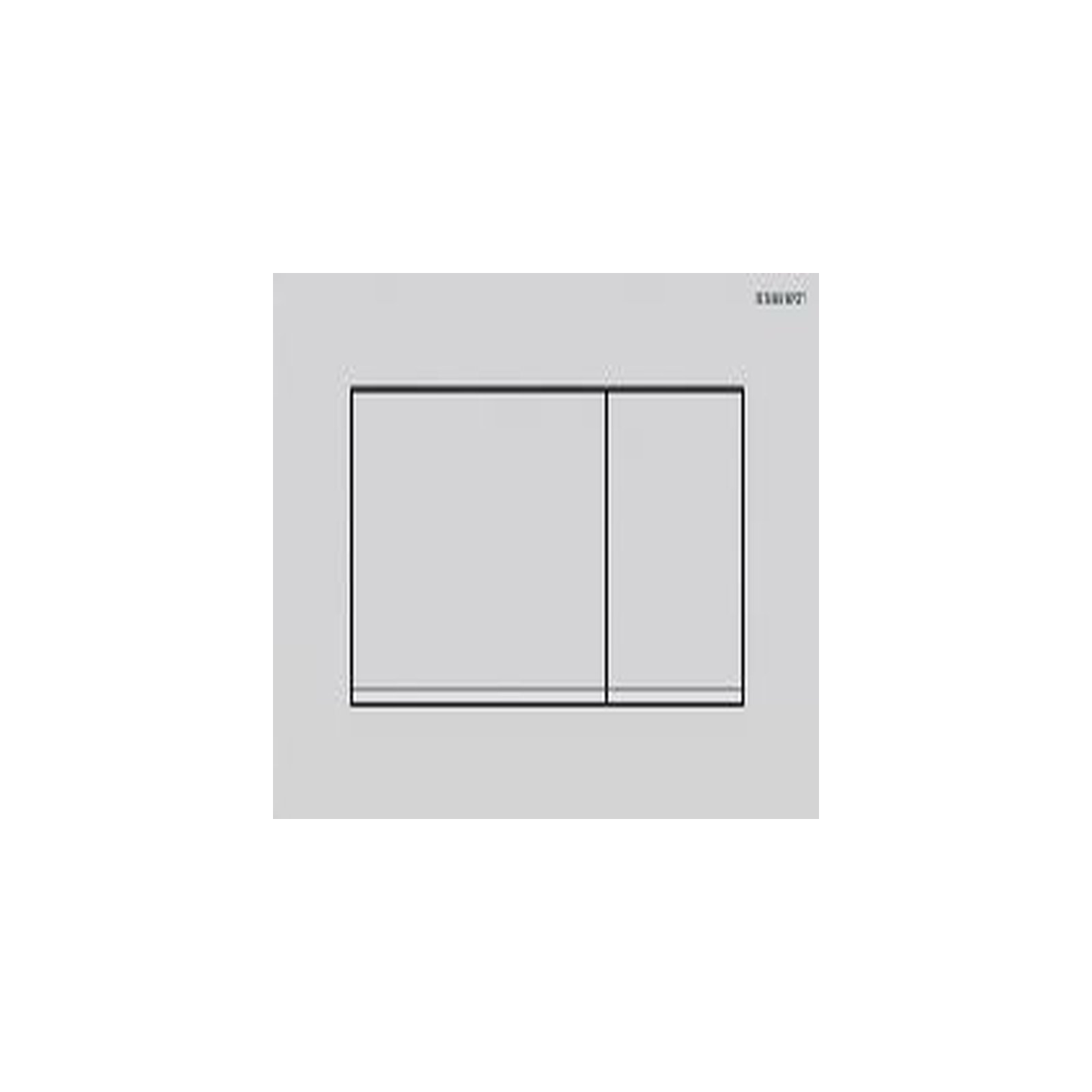 Geberit Betätigungsplatte Sigma30 2-Mengen-Spülung weiß matt easy-to-clean Kunststoff 115883011