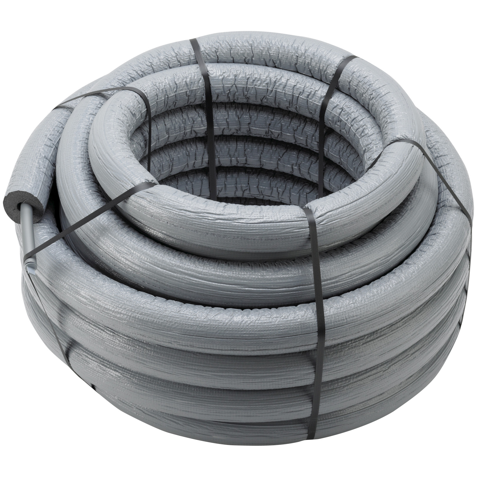 Viega Raxofix Mehrschichtverbundrohr 5302.3 20x2.8mm 26mm Rundumdämmung grau 25m 718053