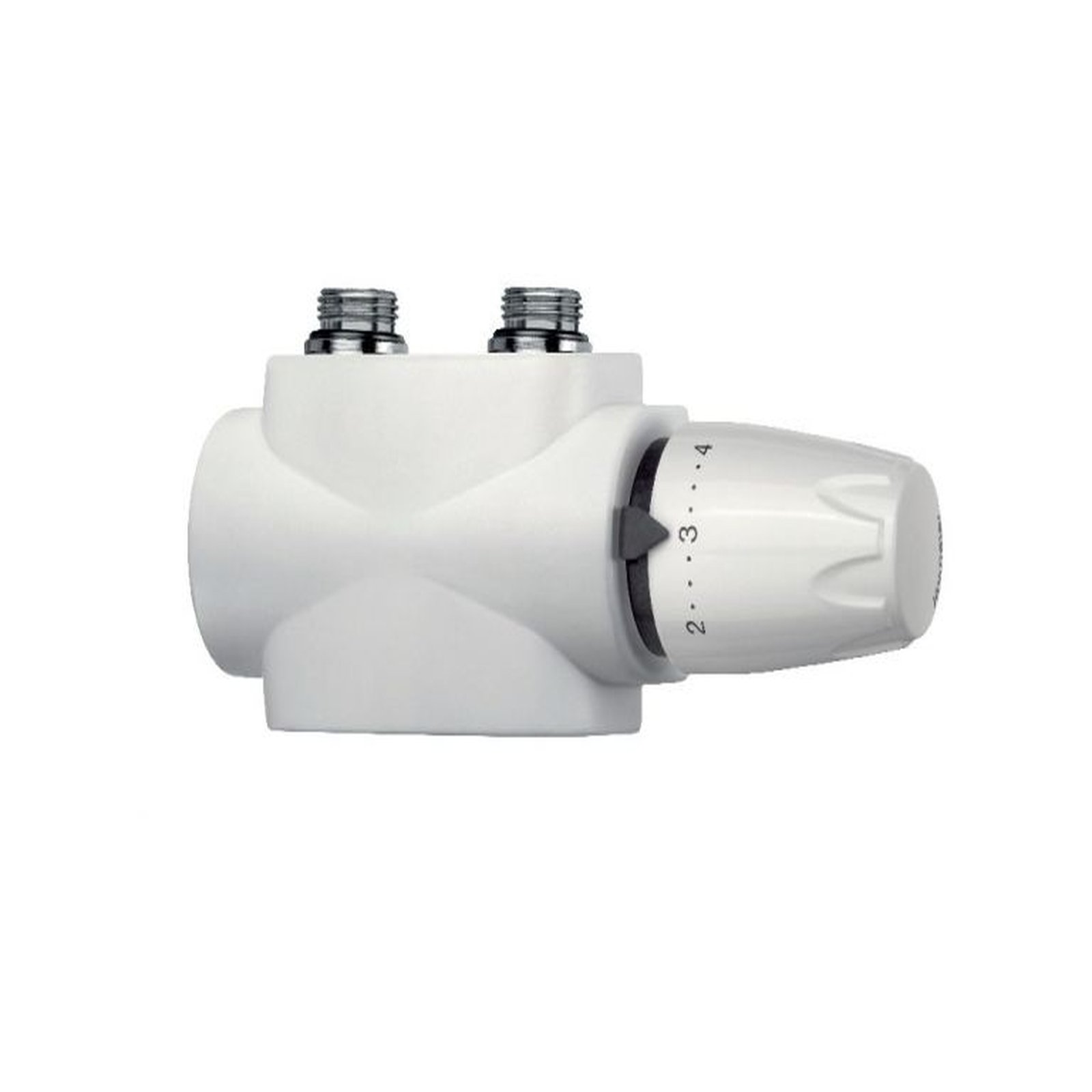 Heimeier Thermostatventil Multilux 4-Set 9690-42.000 umstellbar Einrohr Zweirohr weiß R 1/2 G 3/4 Heimeier Multilux 4-Set Zweirohrbetrieb 3/4 Zoll weiß RAL 9016 Thermostatkopf DX Hersteller-Artikelnummer 9690-27.000