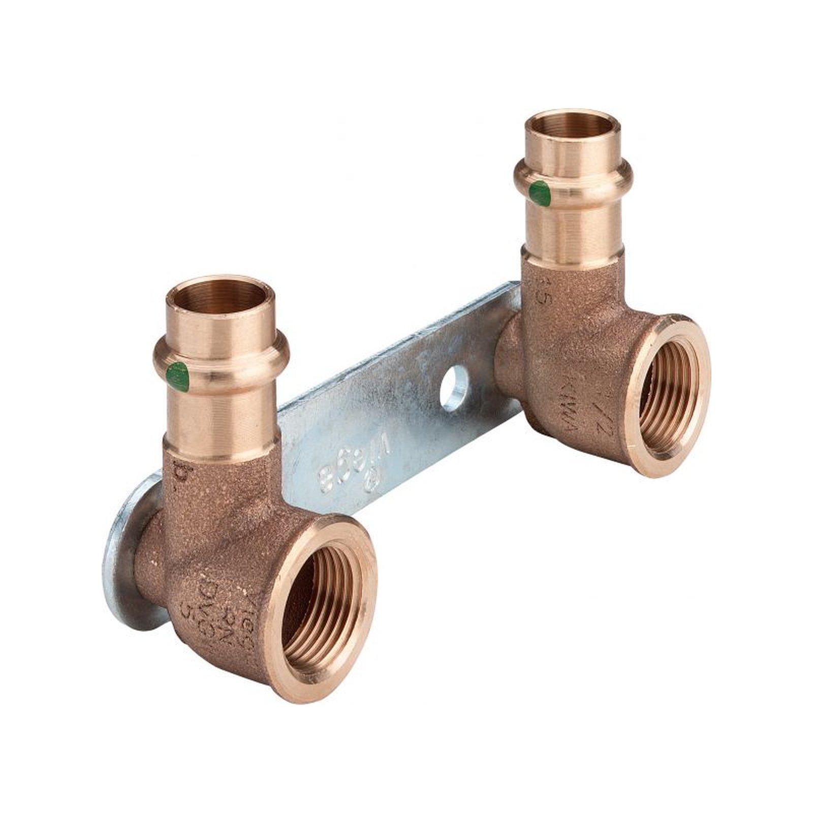 Viega Pressfitting Sanpress 2222.05 Montageeinheit 15x1/2x100mm flach SC-Contur Hersteller-Artikelnummer 308674