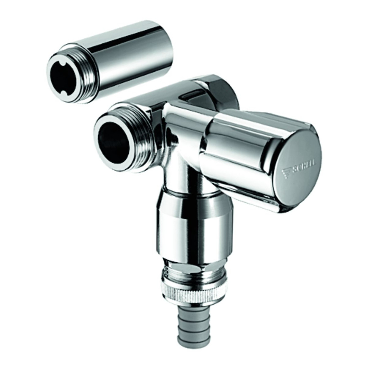 Schell Absperrventil NA-Ventil COMFORT RV RB Wandbatterie G 3/4 chrom 033260699