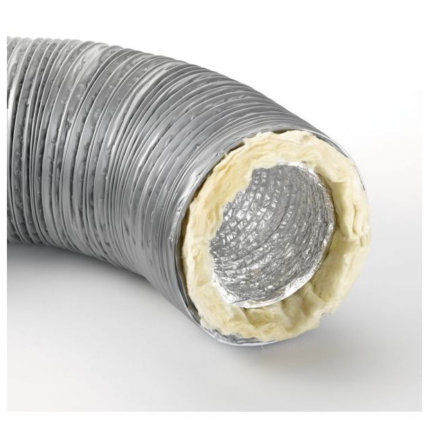 Zehnder Luftschlauch ComfoMain 125 gedämmt DN125 6m grau Aluminiumauskleidung 990319112