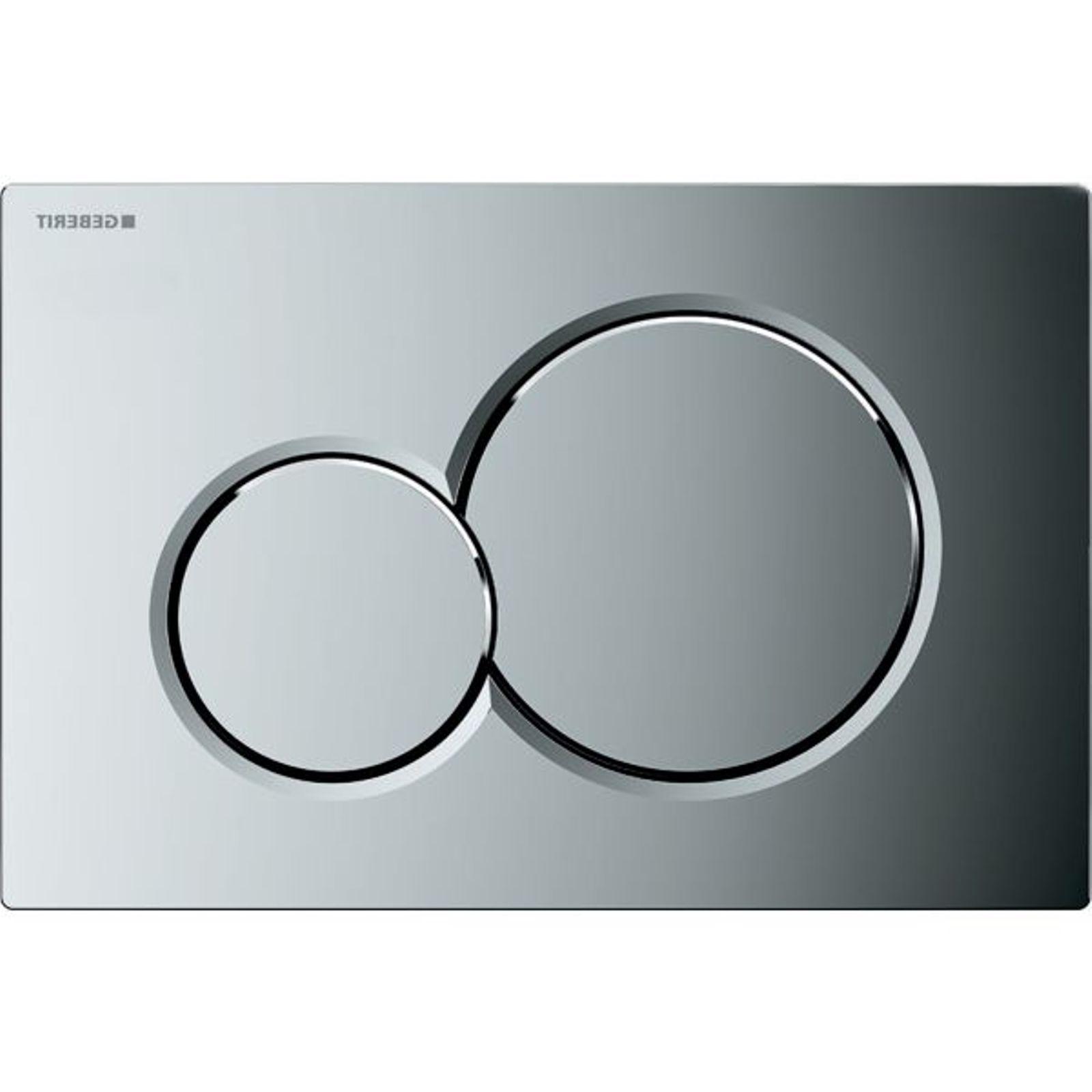 Geberit Betätigungsplatte Sigma 01 2-Mengen-Spülung hochglanz-verchromt Kunststoff 115770215