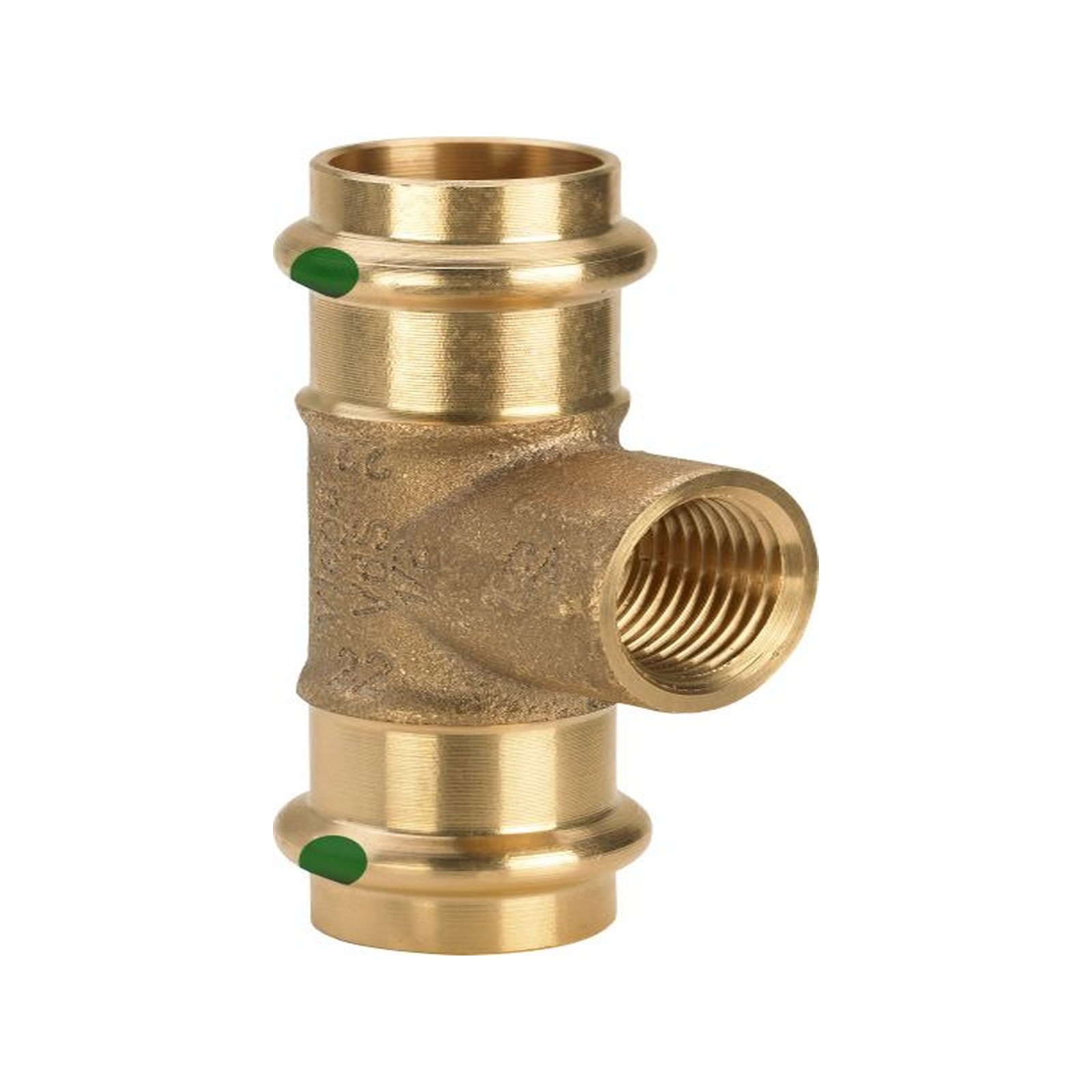 Viega Pressfitting Sanpress 2217.2 T-Stück 54x1 Zoll IGx54mm SC-Contur EPDM 361228