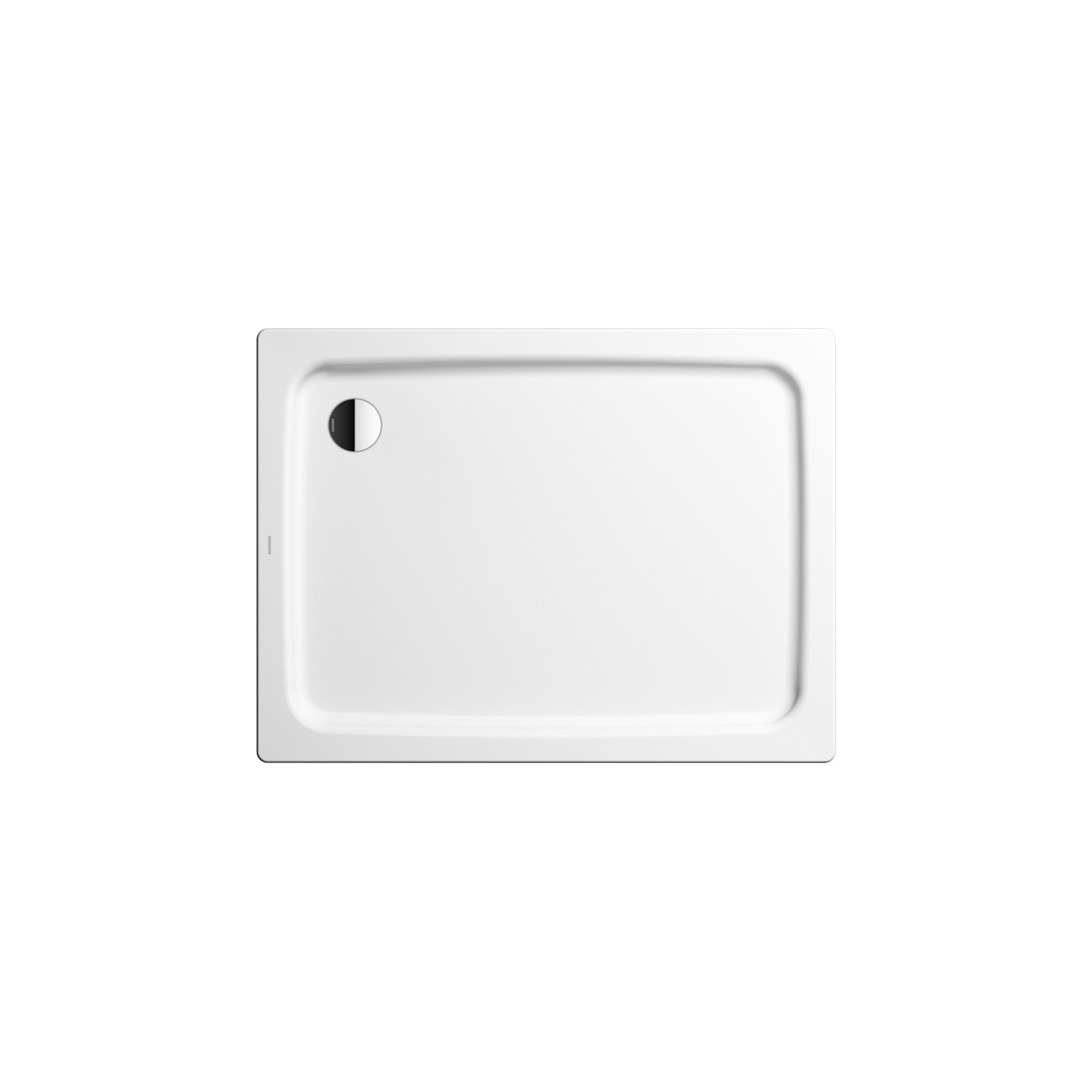 Kaldewei Duschwanne Duschplan 555-1 800x1200x65 Alpinweiß Stahl-Emaille Ablaufloch 90 mm 448200010001