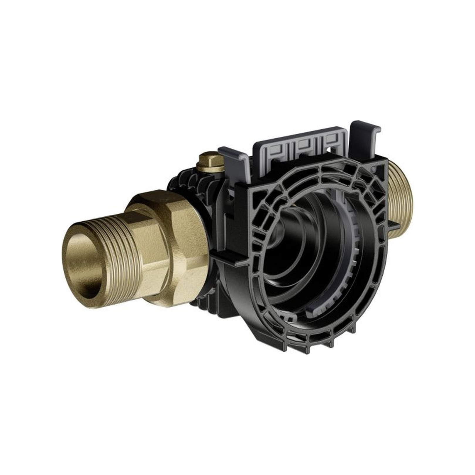 Grünbeck cliQlock Basismodul DN32 1 1/4 Zoll 100mm Hochleistungskunststoff werkzeuglos 101000090000