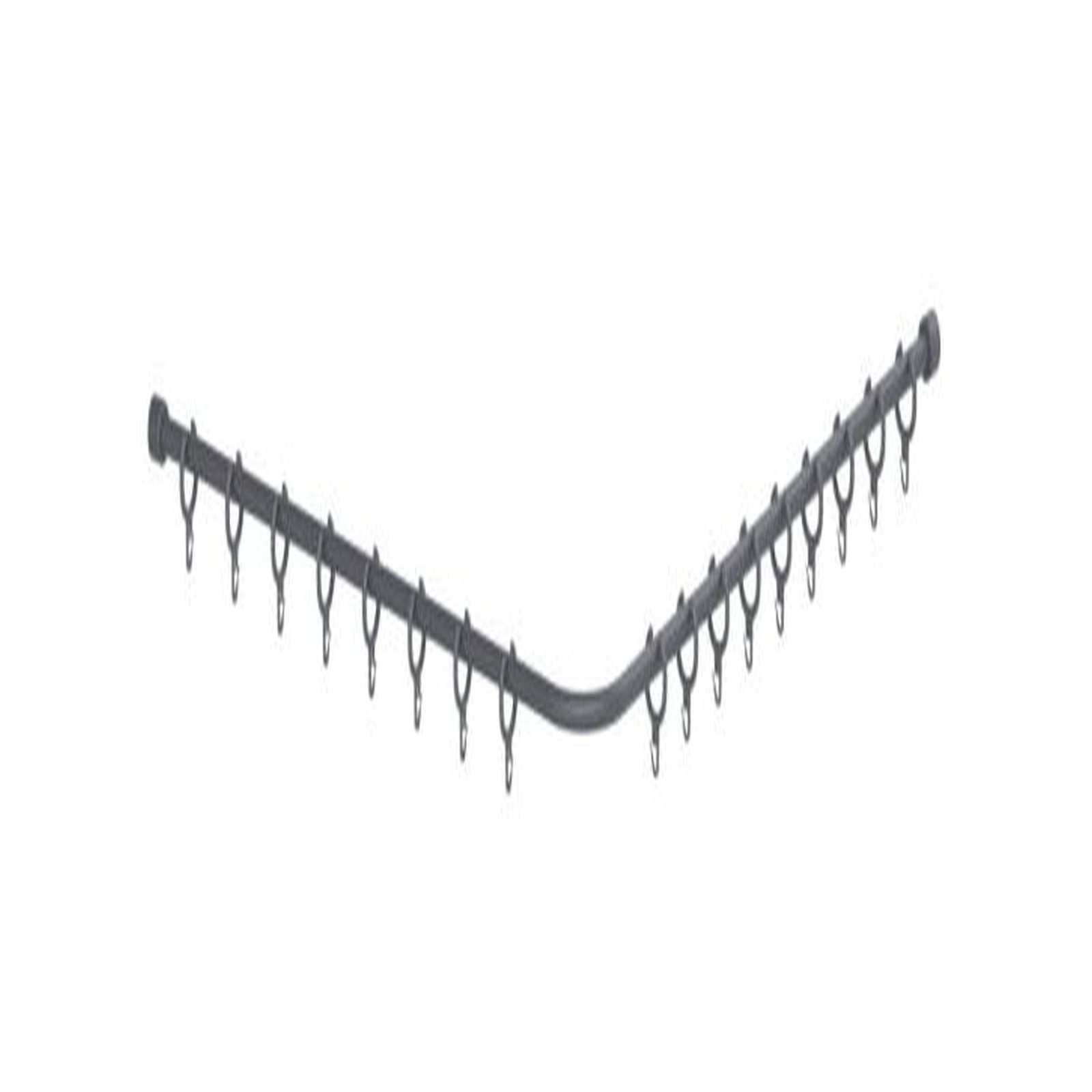 NORMBAU Duschvorhangstange Cavere 900x900mm Anthrazit-Metallic Aluminium pulverbeschichtet 20mm 7382090095