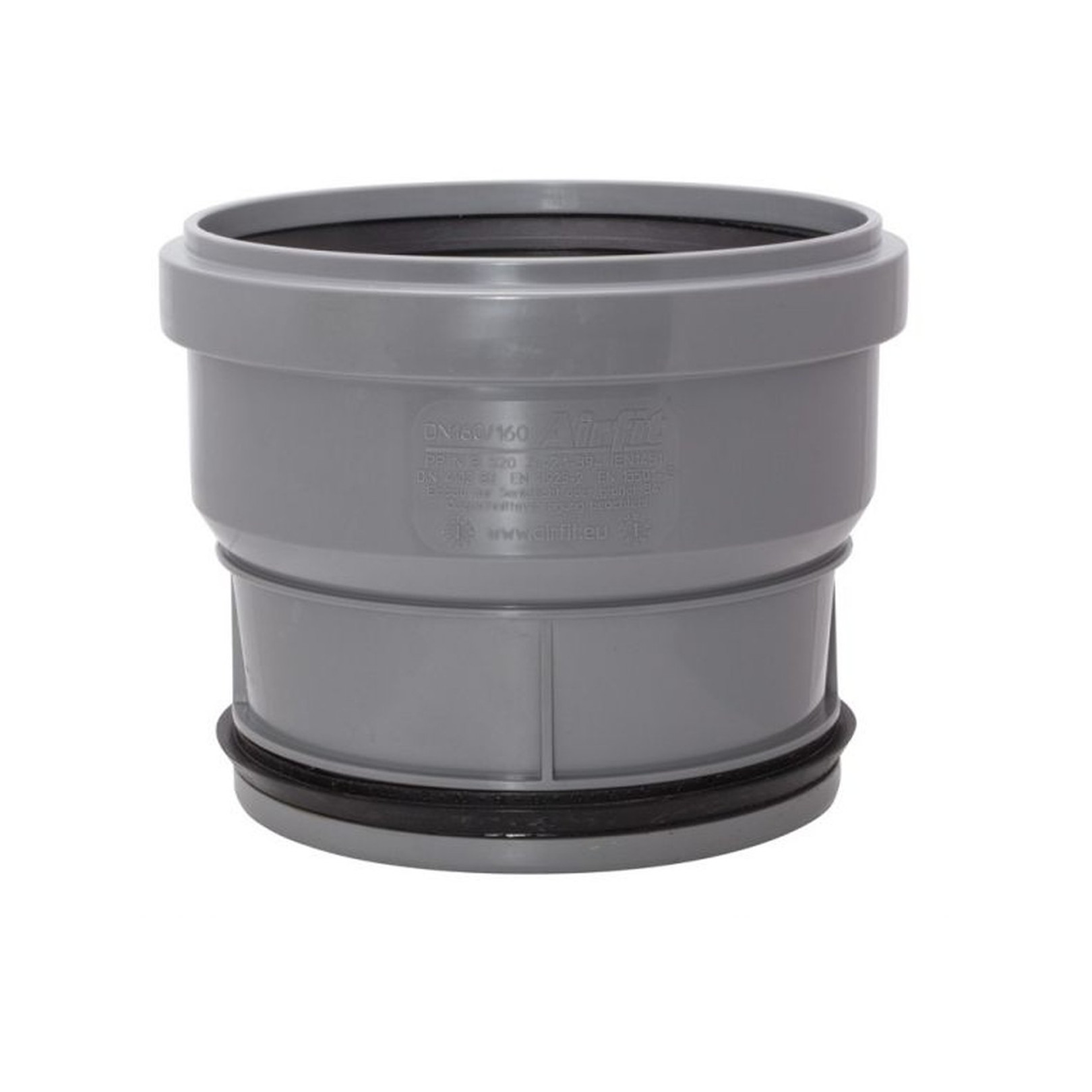 Airfit Steckmuffe DN160/160 PP konzentrisch gerade 1-teilig geprüft DIN 4102-B2 160160S
