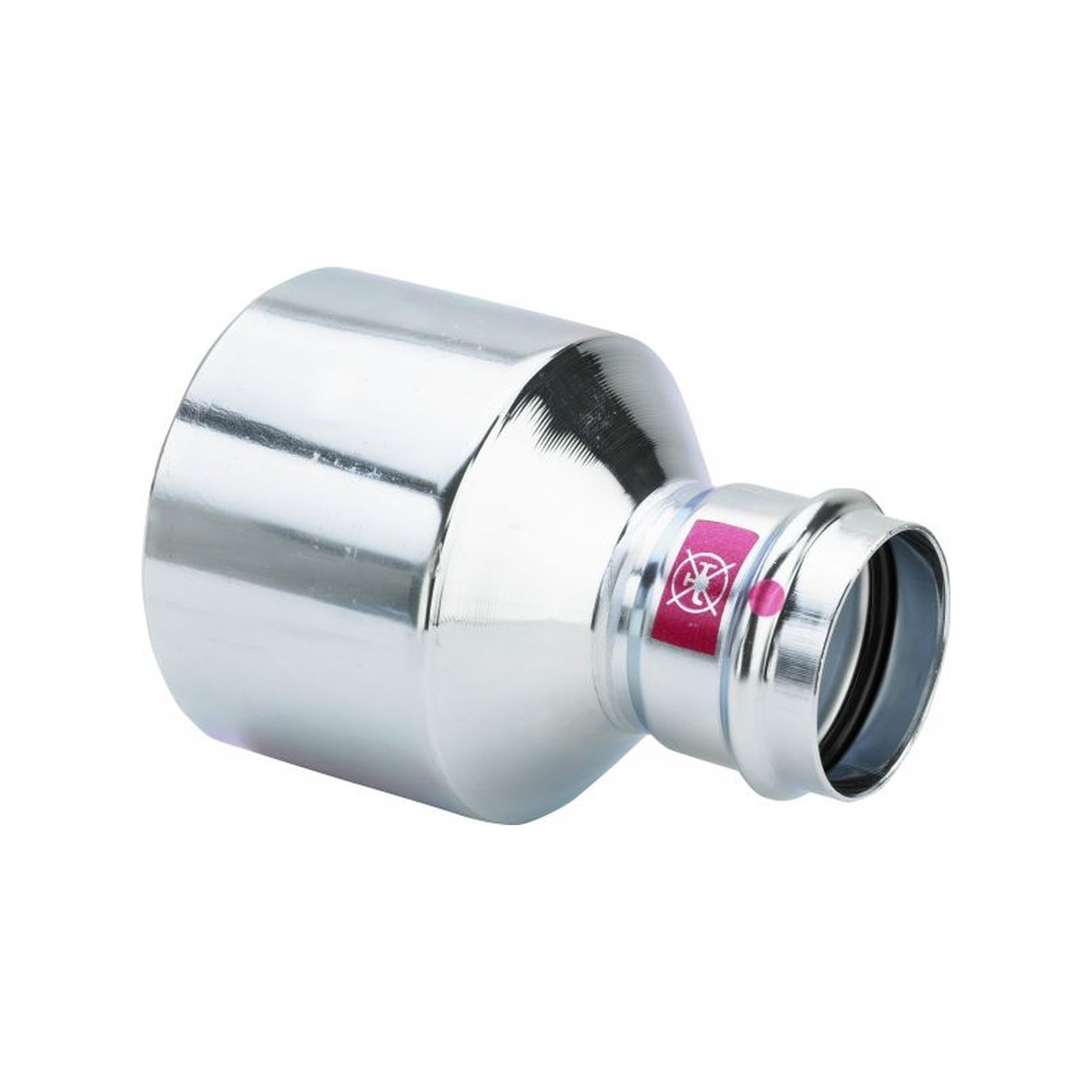 Viega Reduzierstück Prestabo 1115.1XL 88,9 x 54 mm Stahl verzinkt SC-Contur EPDM 598136