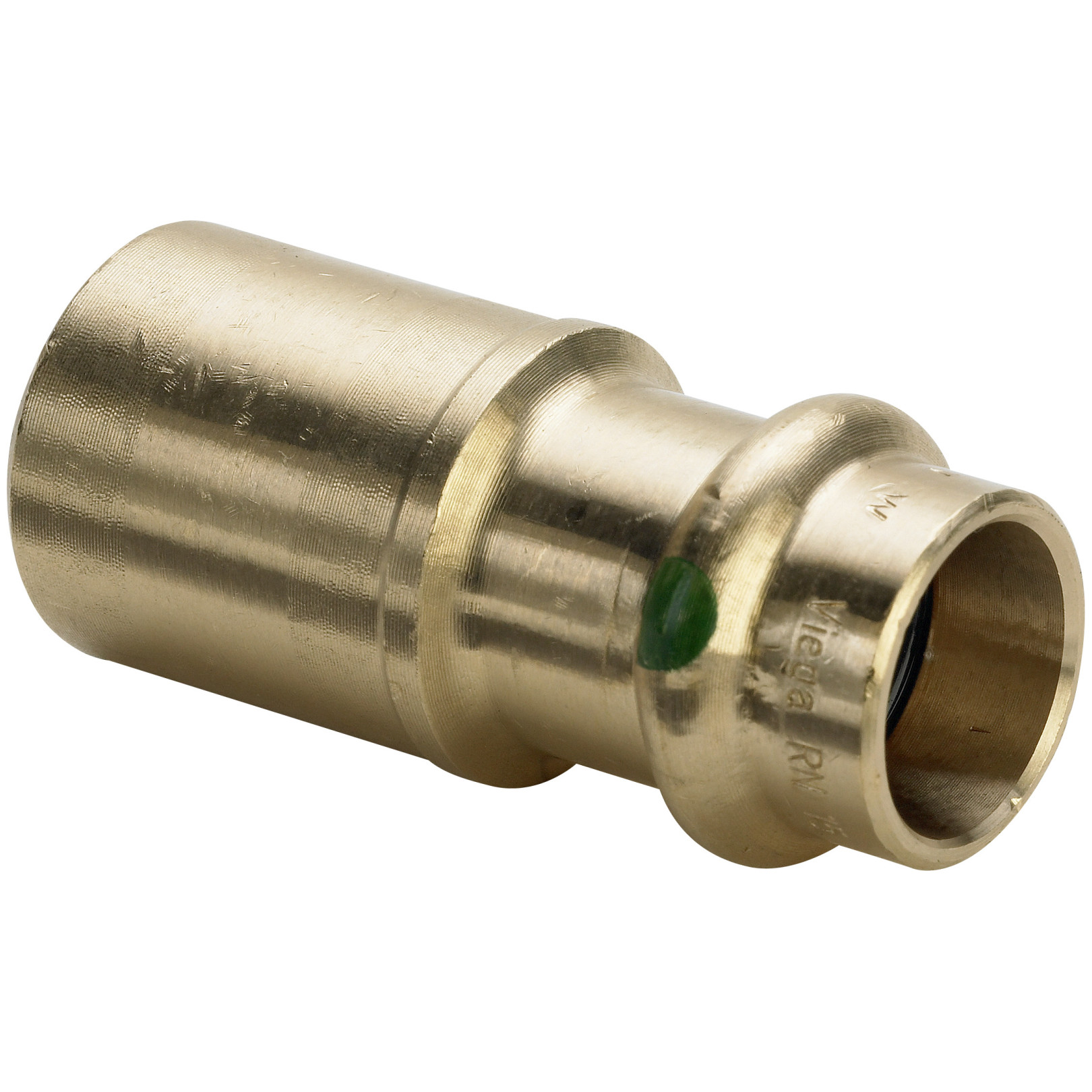 Viega Reduzier-Stück Sanpress 2215.1 15x12mm Rotguss SC-Contur EPDM 298302