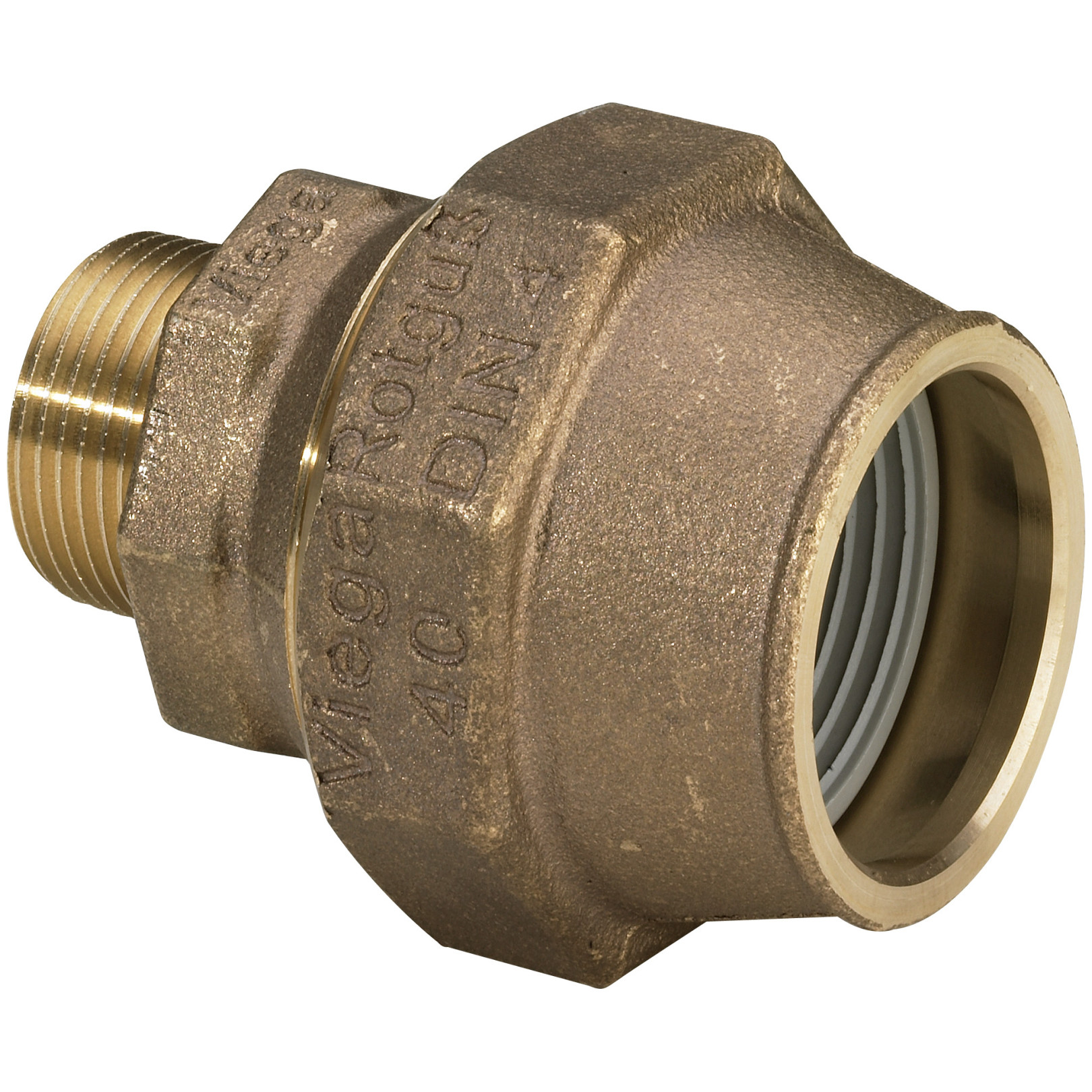 Viega Verschraubung 9011 277000 32x3-4 Aussengewinde Rotguss Maxiplex Mehrkant 4015211277000
