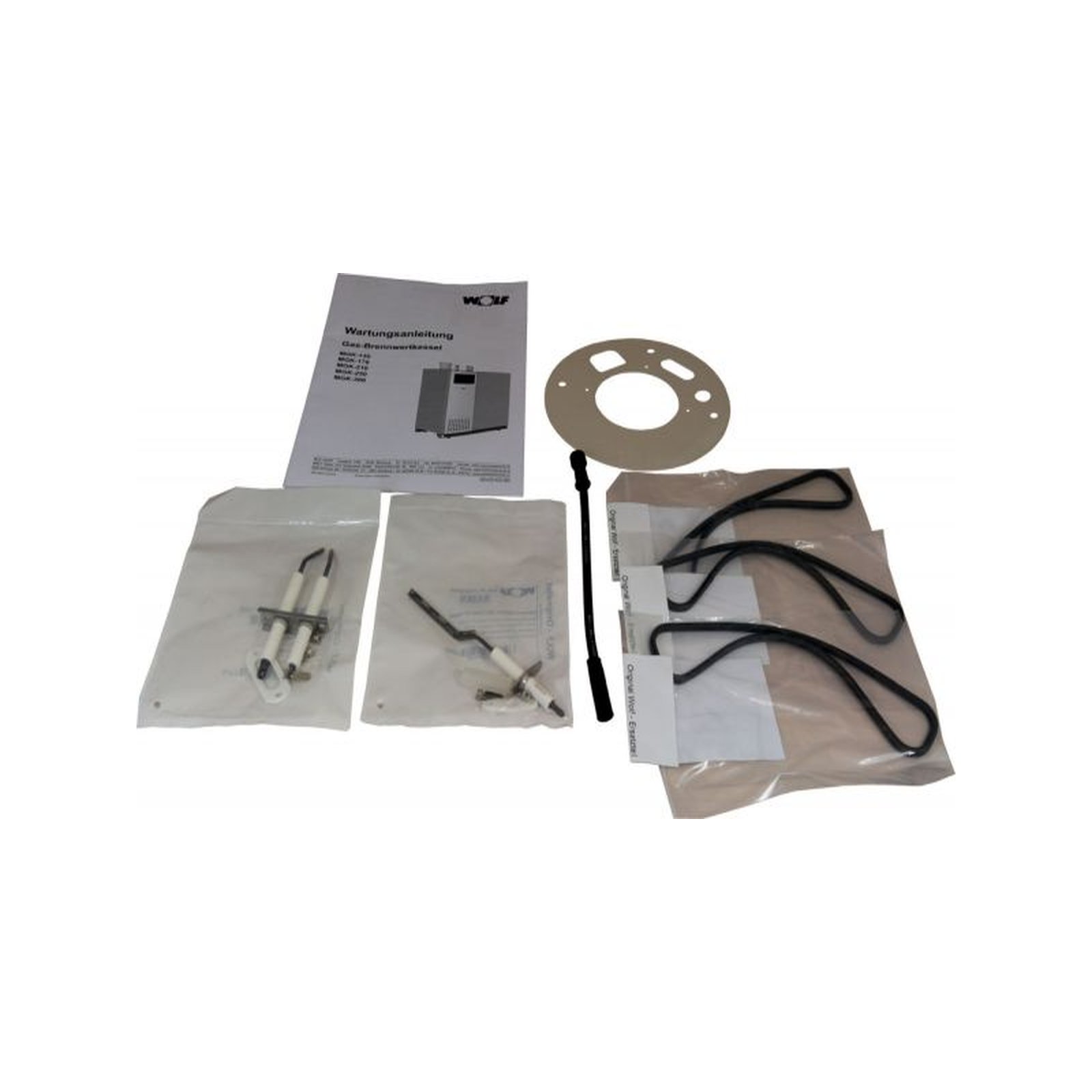 Wolf Wartungsset Gasbrennwertkessel MGK-2-130/170/210/250/300 Dichtungen Elektroden 8751280