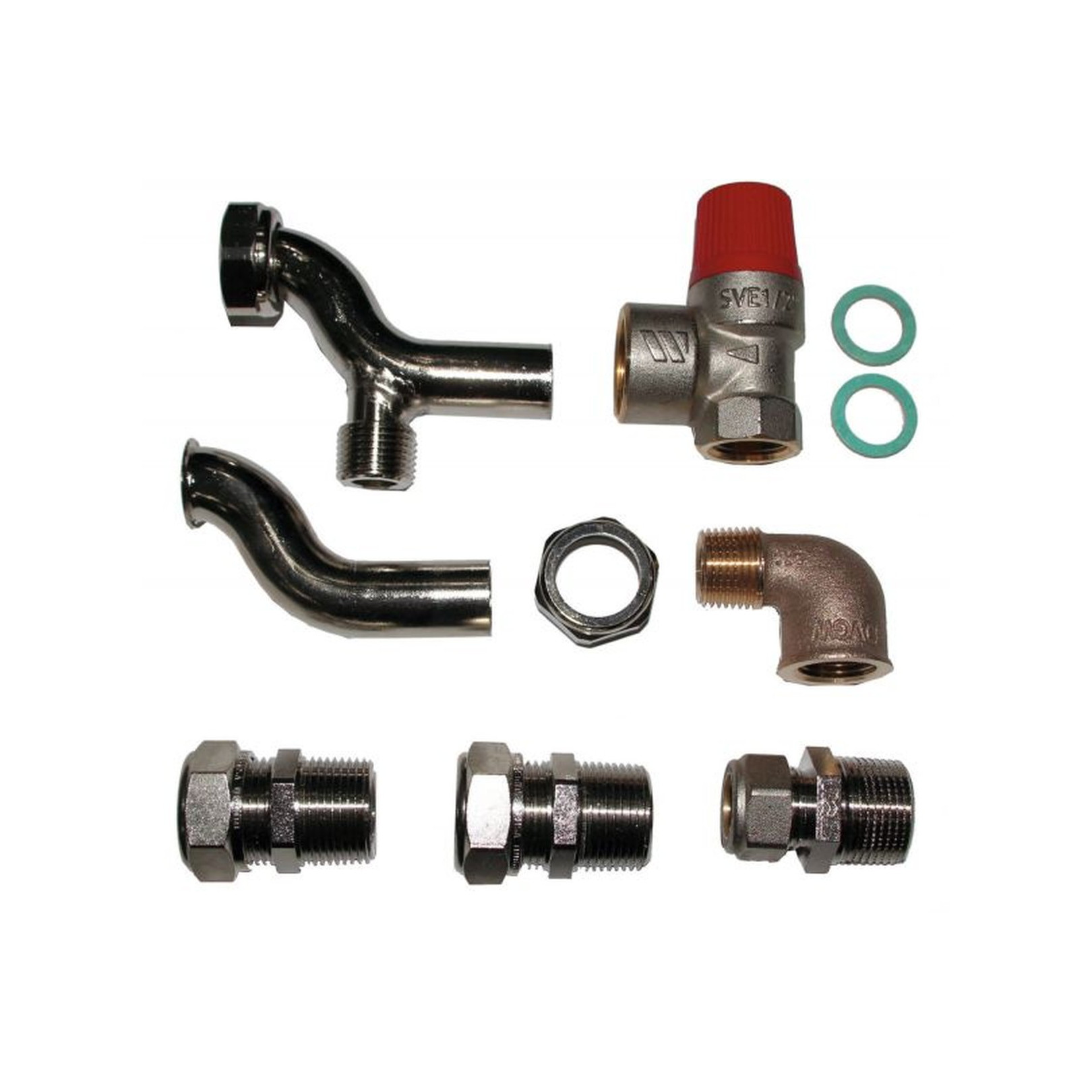 Wolf Übergangszubehör Junkers ZR ZSR 18 24 2 3 4 5 6 ZBR 28 1 2 Heizkreisanschluss Sicherheitsventil 8600417