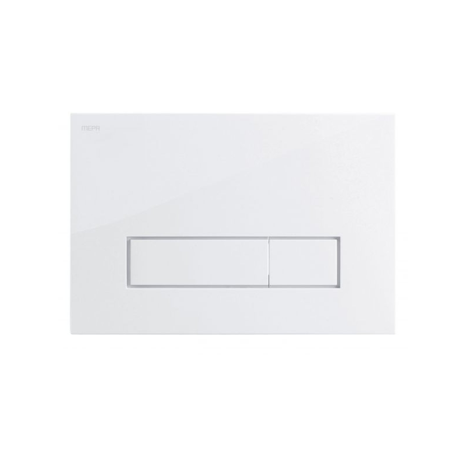 MEPA Betätigungsplatte Orbit 2-Mengenspülung weiß Kunststoff mechanisch 217x147x10 mm 421800
