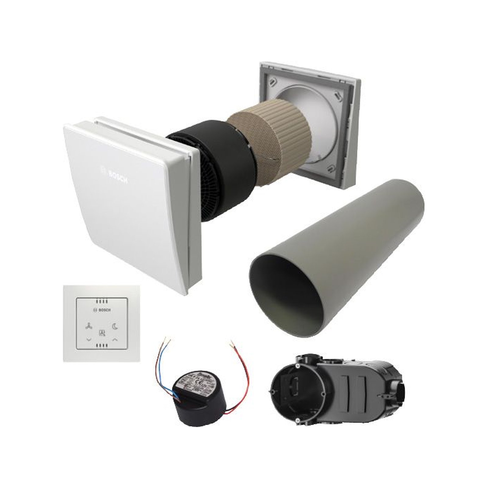 Bosch Paket dezentrale Lueftung BOPA VE301 V3000D 55K CV30H LNU12 LUP4 LMK 7739623638