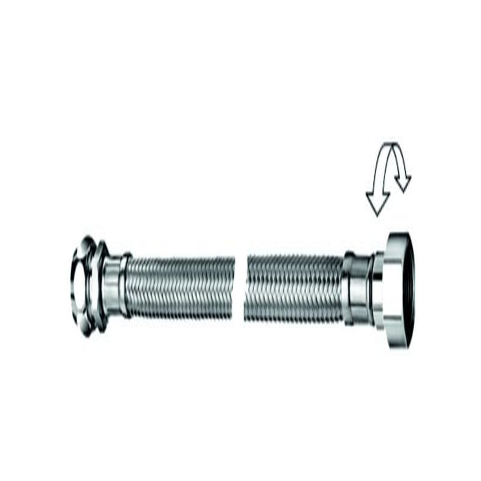 Schell Flexschlauch Clean-Flex S 500 mm drehbar Chrom Quetschverschraubung G 3/8 8 mm 103050699