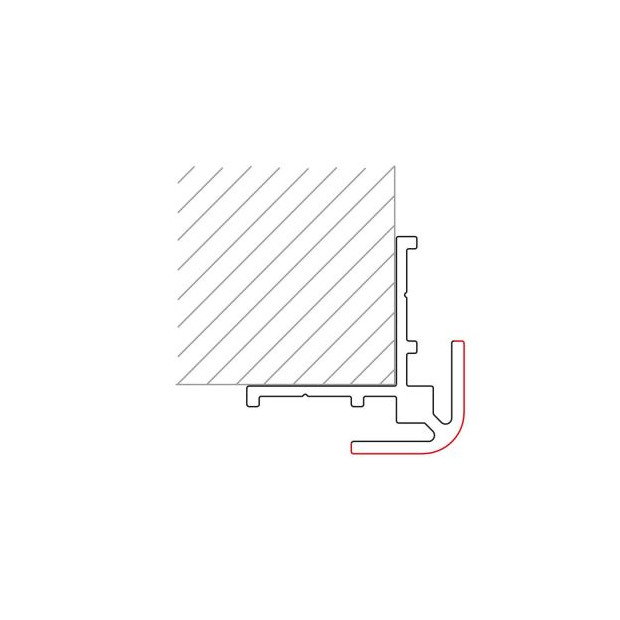 ROTH Außeneckenprofil Vipanel VZAUP30SW schwarz 2550mm Zubehör 1135010254