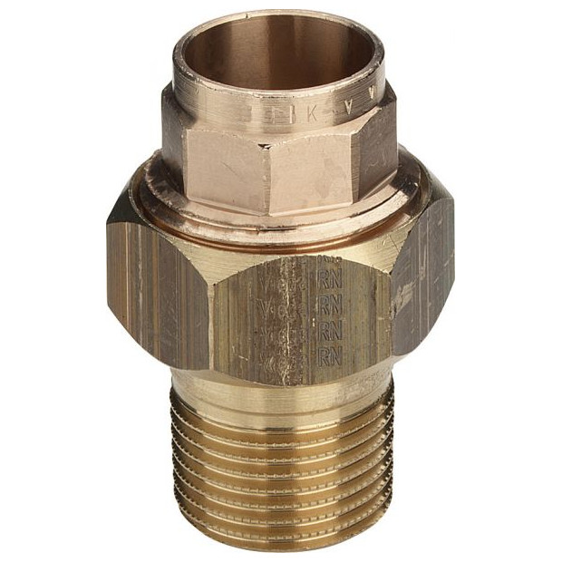 Viega Rotguss Rohrverschraubung 94331 G 22x3-4 Flachdichtung Messing Lötanschluss 112967