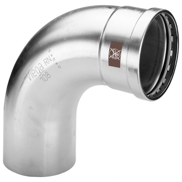 Viega Temponox XL 1716.1XL Bogen 88,9mm 90 Grad Stahl nichtrostend 809812