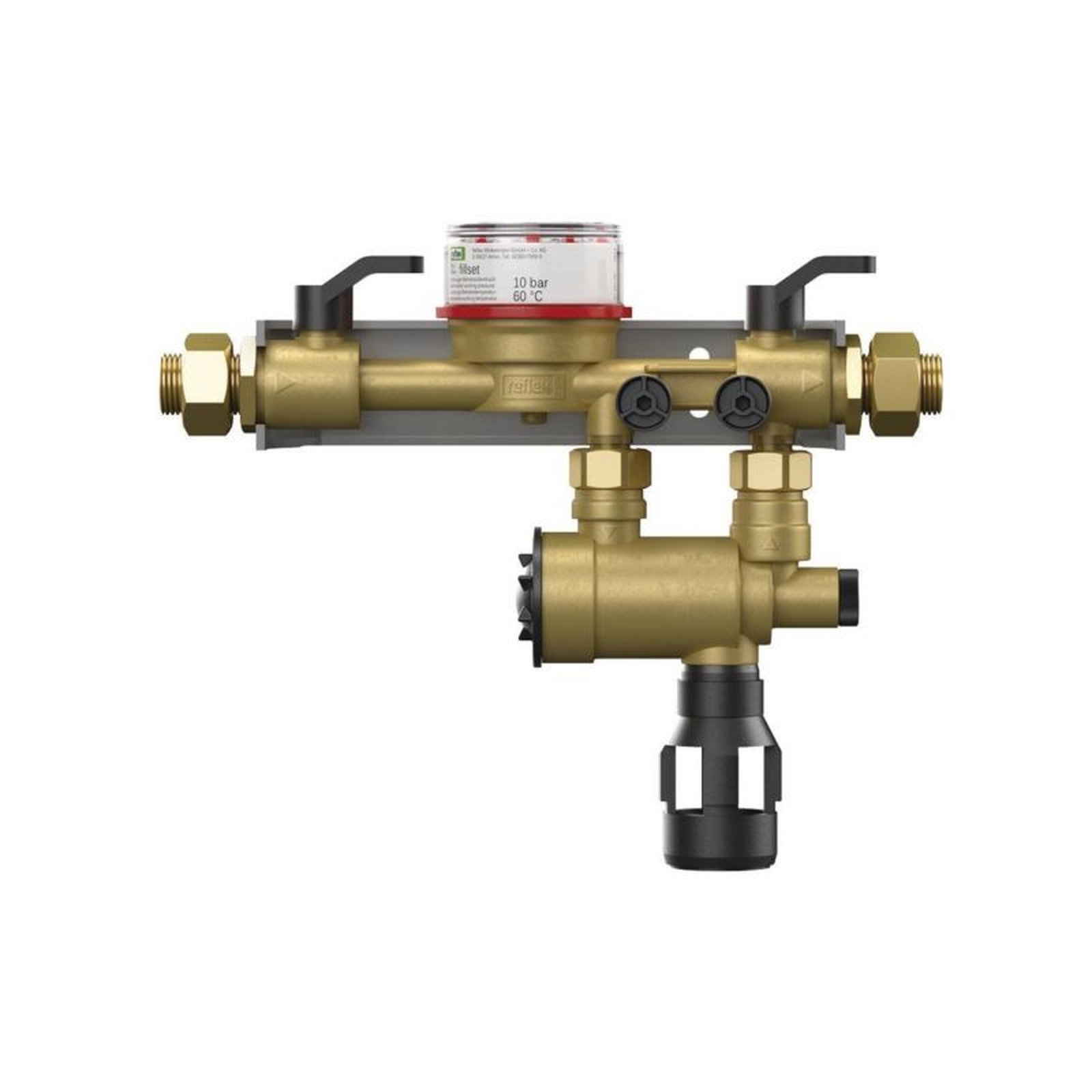 Buderus Systemtrenner Fillset Nachspeisesystem Standard 0.8 10 bar 60°C Standardwasserzähler 6811105