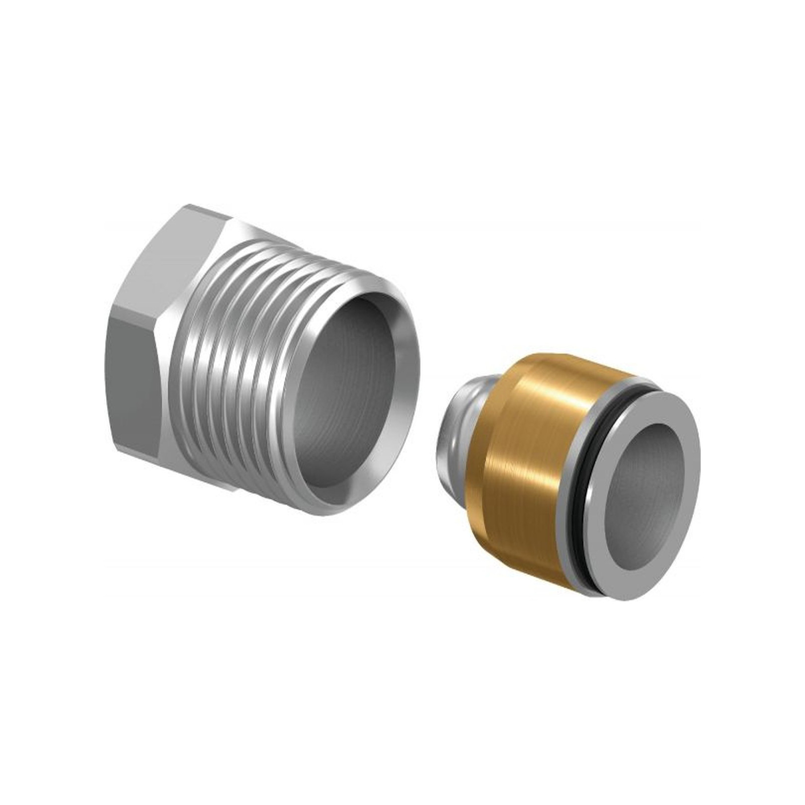 Uponor Smart Radi Anschlussgarnitur Heimeier 16-G1/2MT Messing O-Ring 1013978