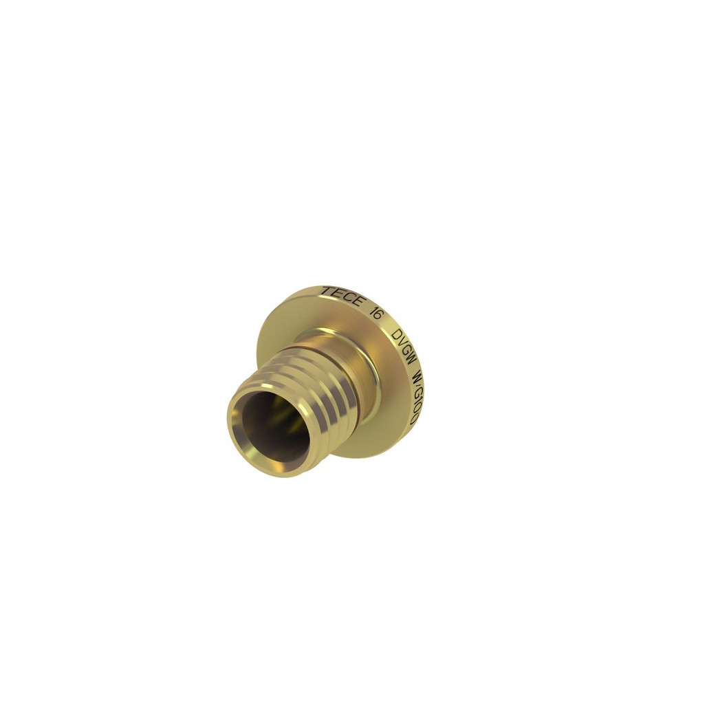 TECE Endstopfen TECEflex Standard Messing 16 mm Pressfitting 765116