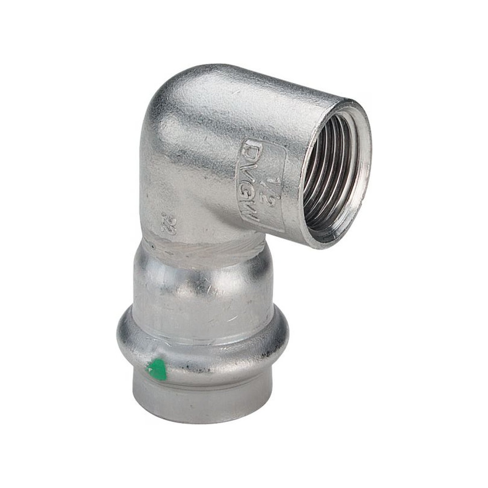 Viega Sanpress Inox Winkel 90Grad 2314.2 35 mm x Rp 1 1/4 IG Edelstahl SC-Contur 437053