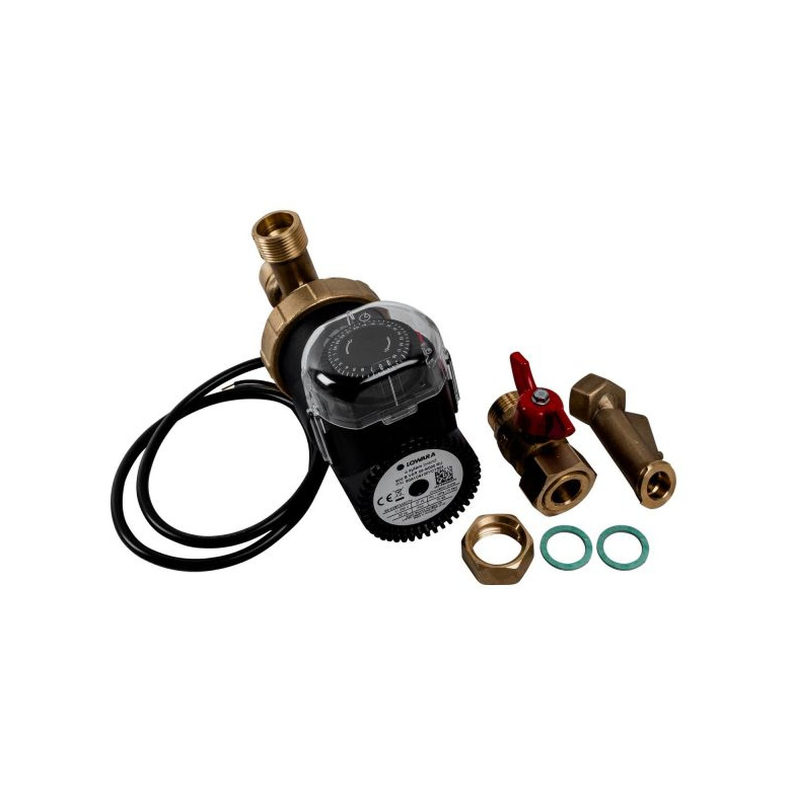 Wolf Zirkulationspumpenset ZP-3 FWS-2-60/80 Hocheffizienzpumpe Zeitschaltuhr Kugelhahn Exzenter 2072359