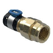 Geberit FlowFit Übergangsverschraubung Innengewinde 25 mm 3/4 Zoll bleifreie Siliziumbronze Pressindikator 620602001