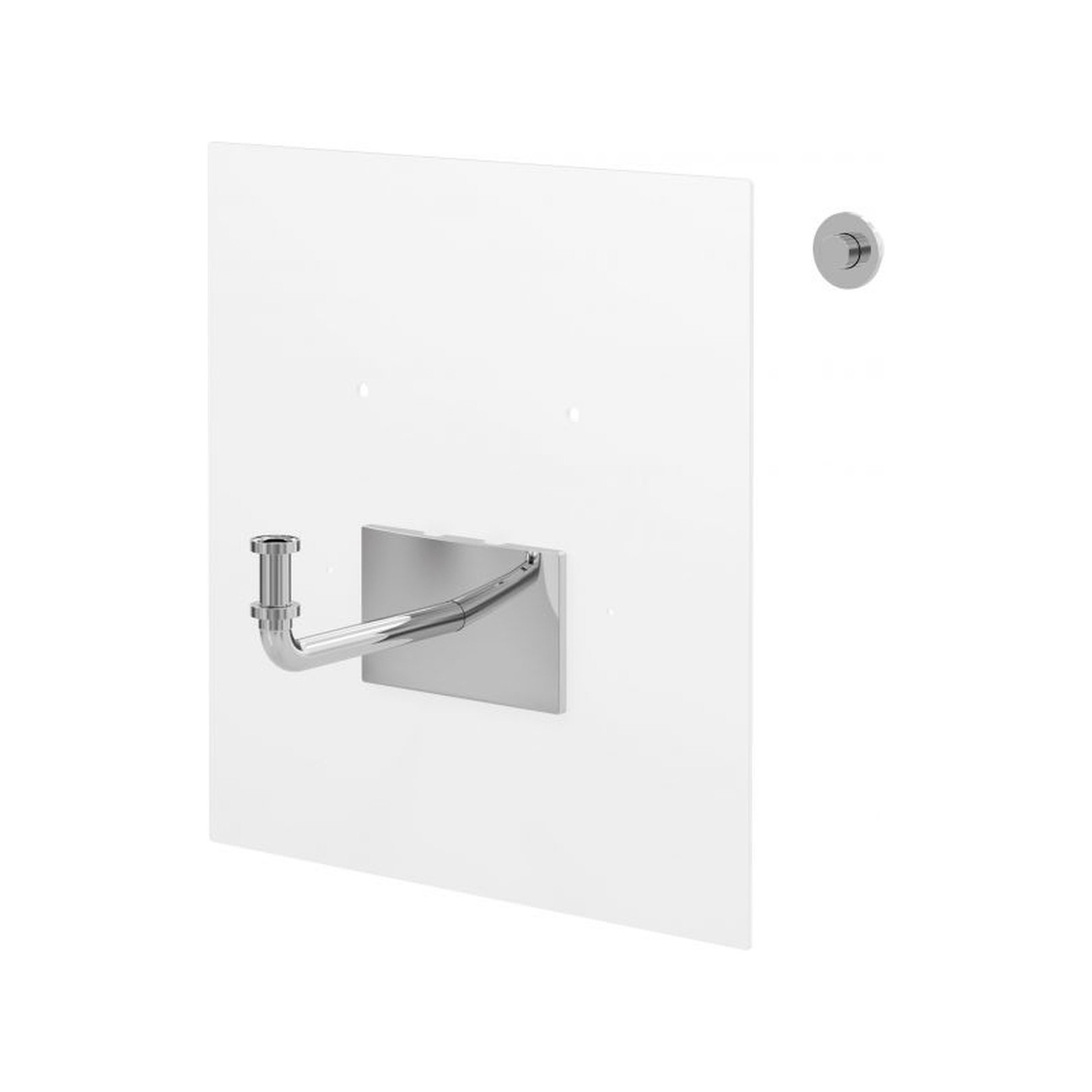 Viega Waschtisch Abdeckplatte 8570.45 Glas verkehrsweiß Prevista Dry 785536