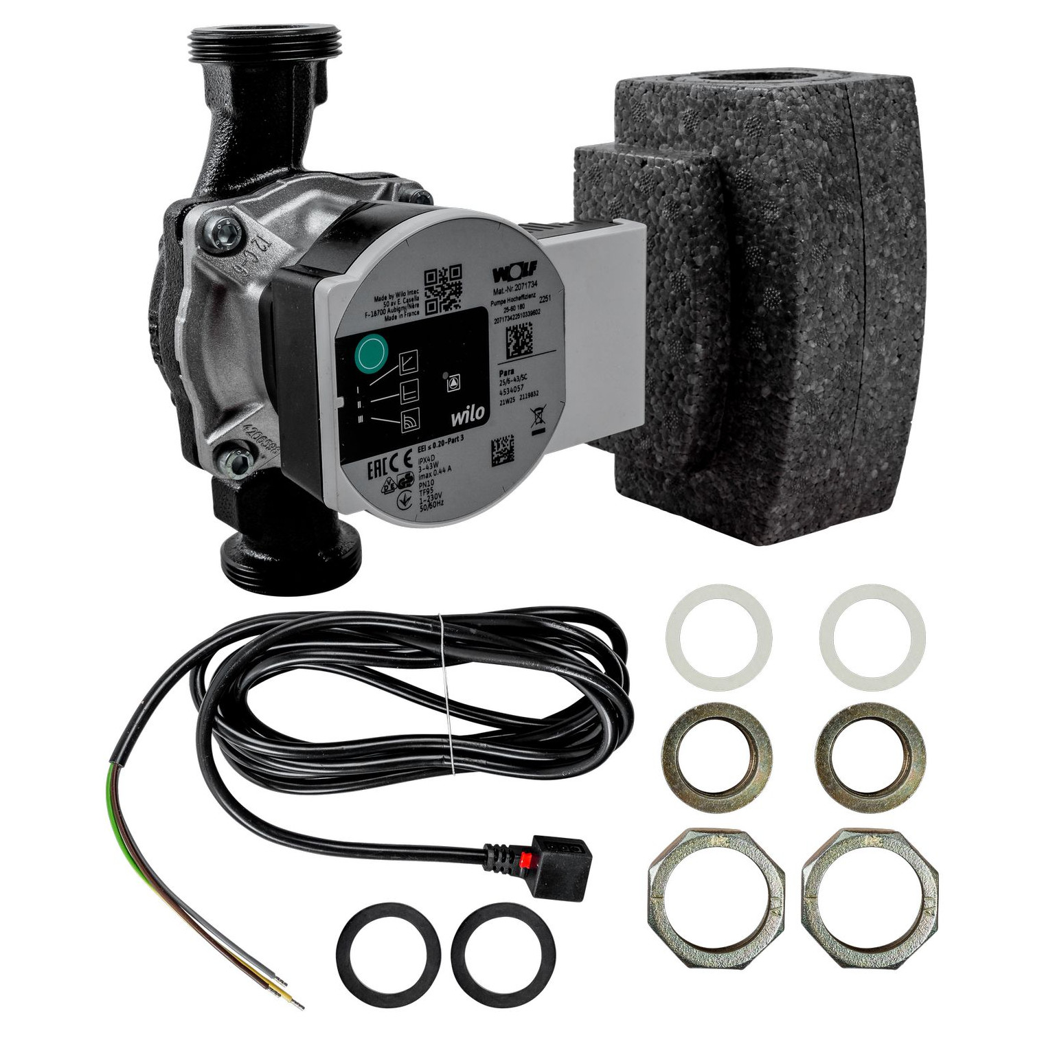 WOLF Hocheffizienz-Ladepumpe 1 Zoll EEI 0,23 selbstregelnd SEM-1 SEM-2 8908149