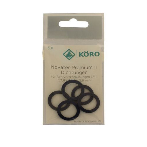 KOERO Premium-Ring 17x24x2 mm 1/4 Zoll DVGW ELL W270 WRAS 5 Stück 157404999