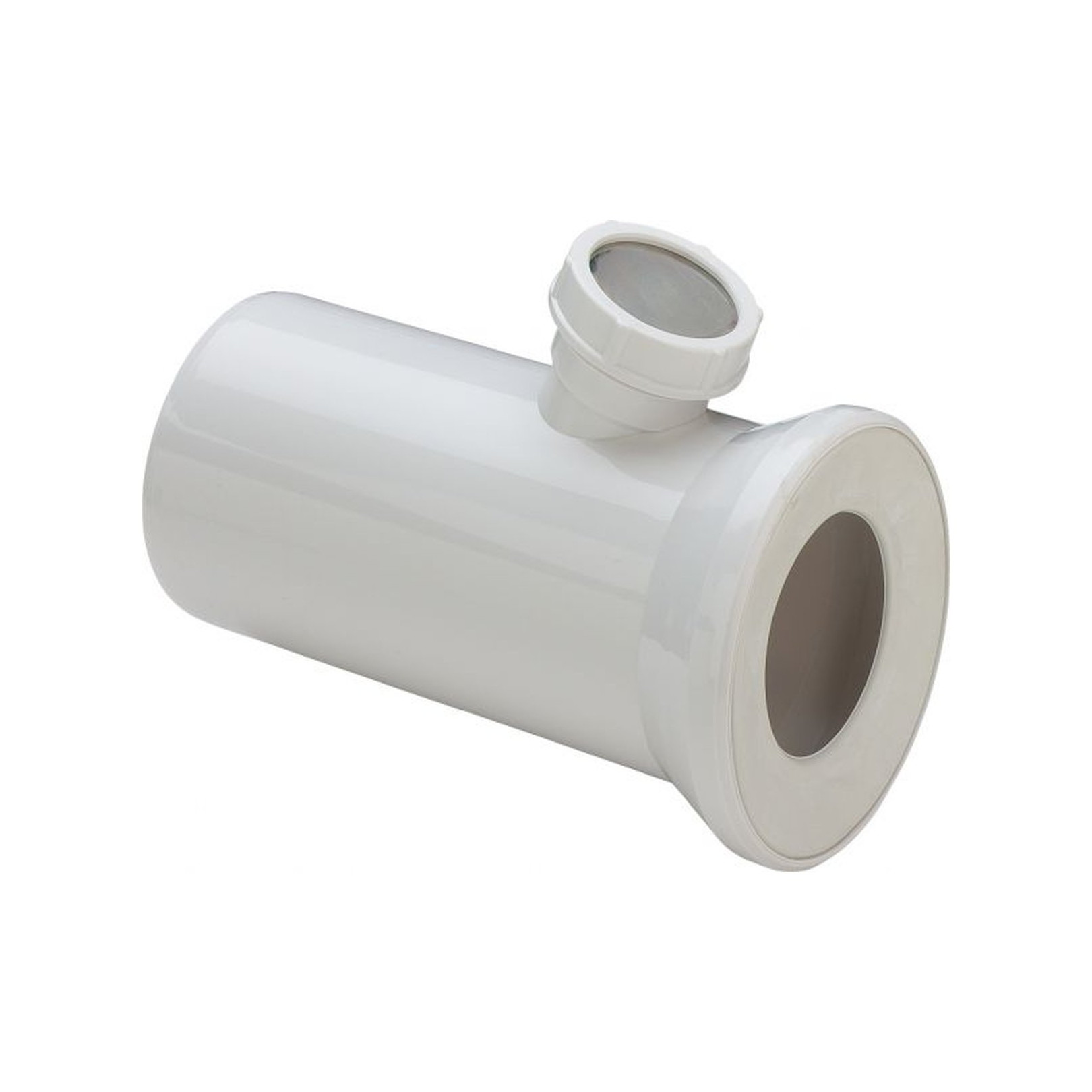 Viega Klosett-Anschluss-Stutzen 3815.2 DN 100x175 m Anschl 50 mm Kunststoff Lippendichtung Zusatzanschluss weiß 119645