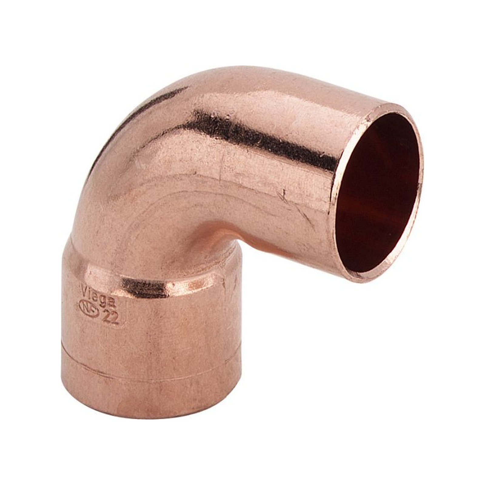 VIEGA Kupferwinkel 95092 54mm 90Grad Lötanschluss Muffe einsteckend 118891