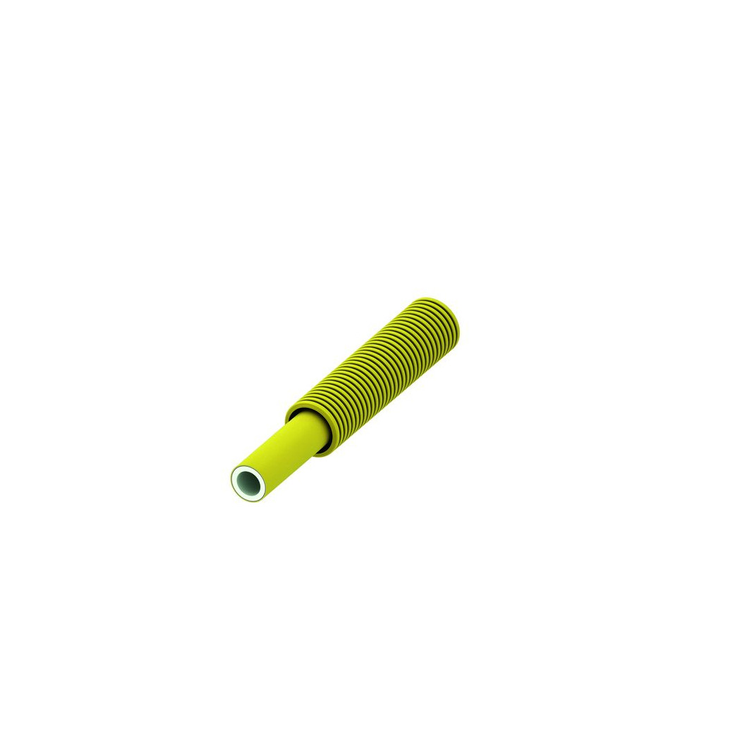 TECEflex Verbundrohr PE-Xc Al PE-RT Gas gelb 25 mm Wellschutz Rolle 25 m 782025