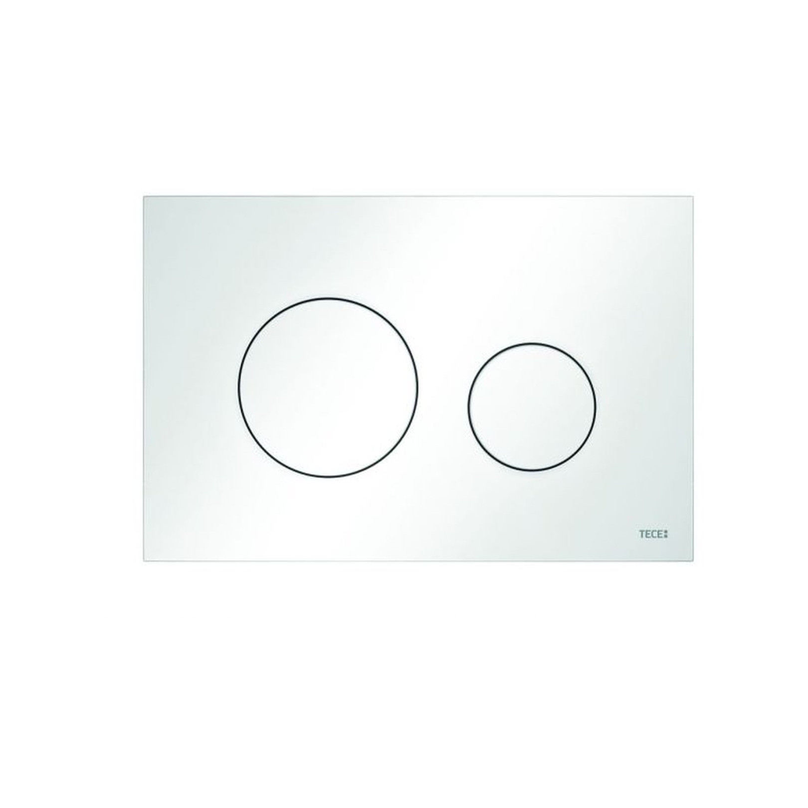 TECE WC-Betätigungsplatte TECEloop Kunststoff Zweimengentechnik weiß flach 9240920