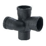 Geberit Schachtbogenabzweig Silent-Pro DN90 87 Grad rechts hochschalldämmend 393463141