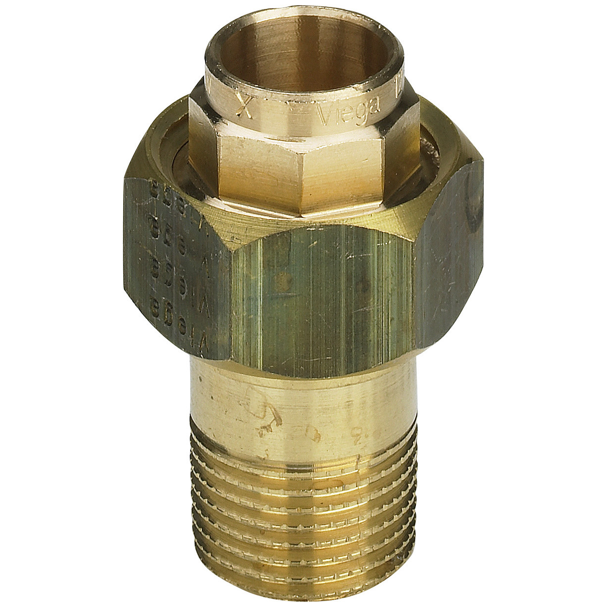 Viega Rotguss Rohrverschraubung 94341 G 54x2 AG konischdichtend Mehrkant 129620