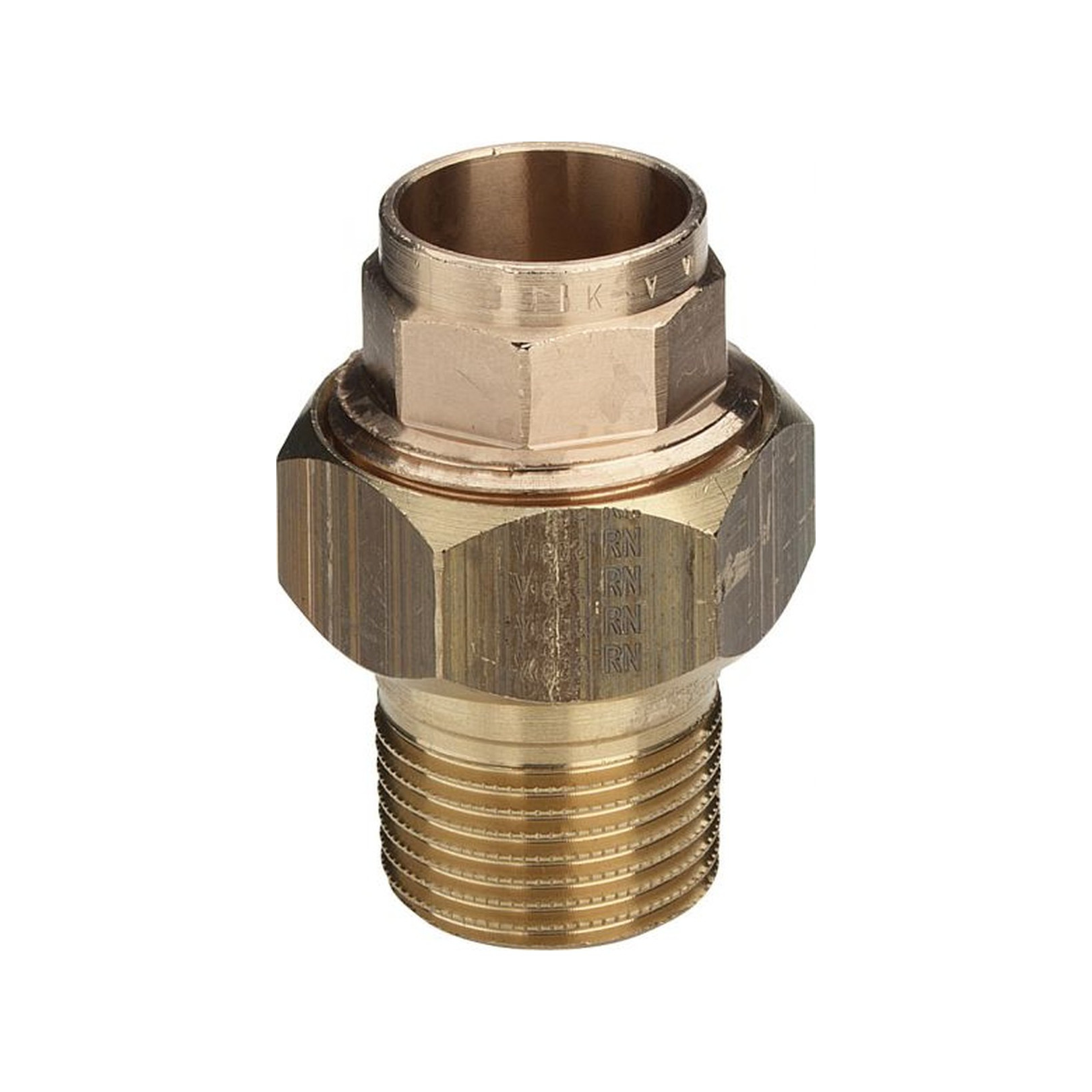 Viega Rohrverschraubung 94331G G 15x1-2 flachdichtend Messing Rotguss 109806