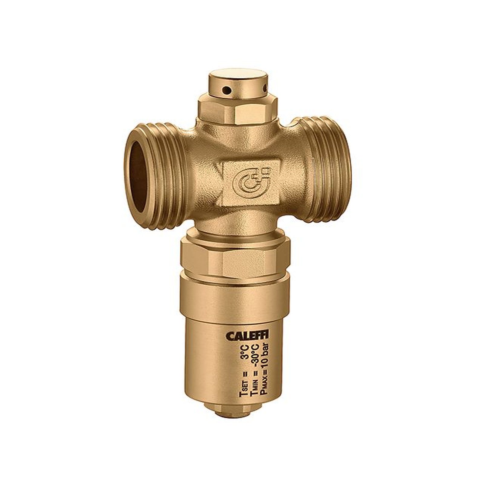 CALEFFI Frostschutzventil DN32 1 1/4 AG Monoblock Wärmepumpen Technopolymer Messing 108701