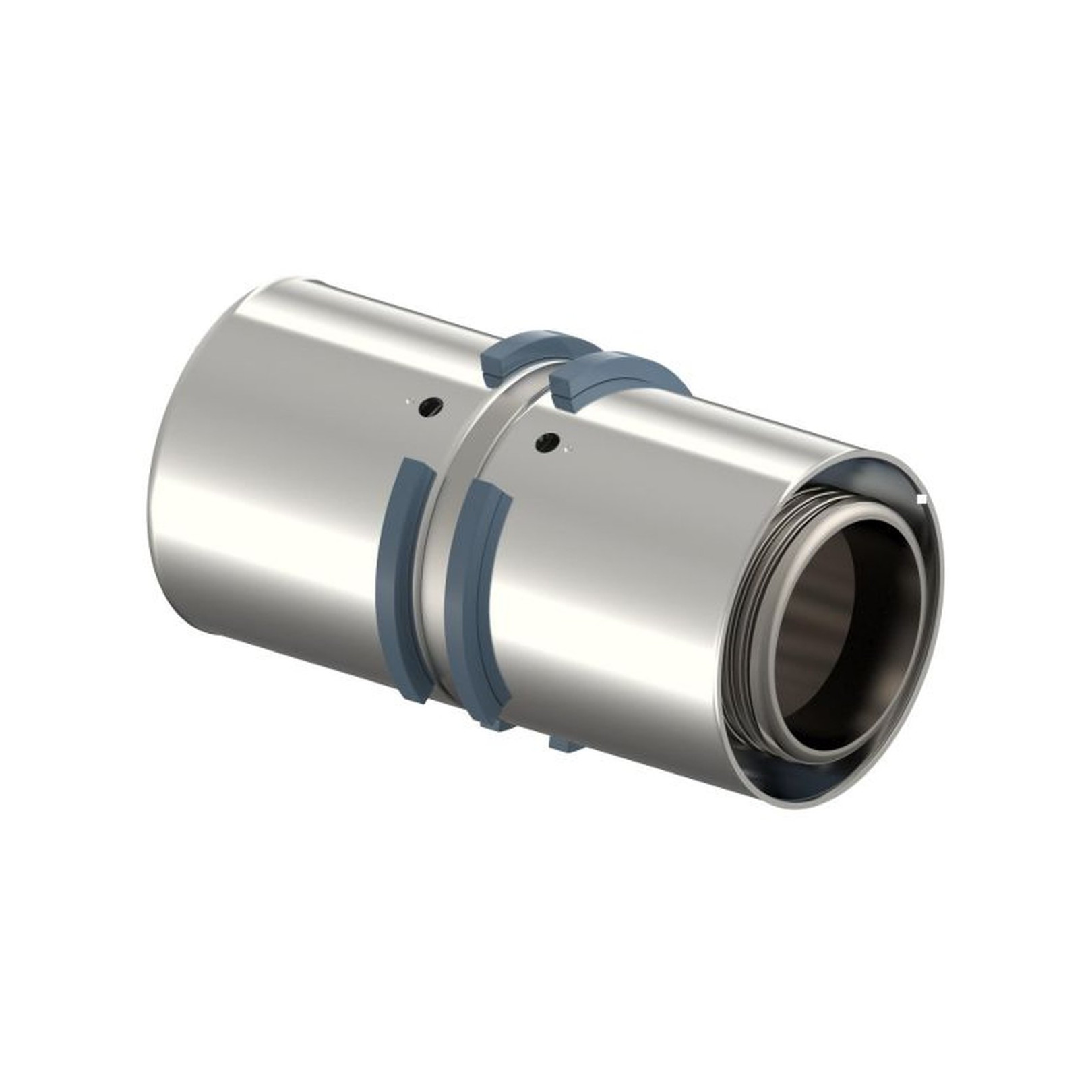 Uponor S-Press Kupplung Presskupplung 40 mm Messing verzinnt DVGW Pressmuffe 1046932